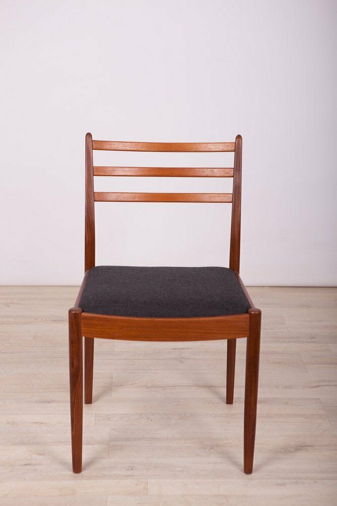 Fabric And Teak Dining Chairs By Victor Wilkins For G Plan, 1960s, Set Of 4 photo for sale