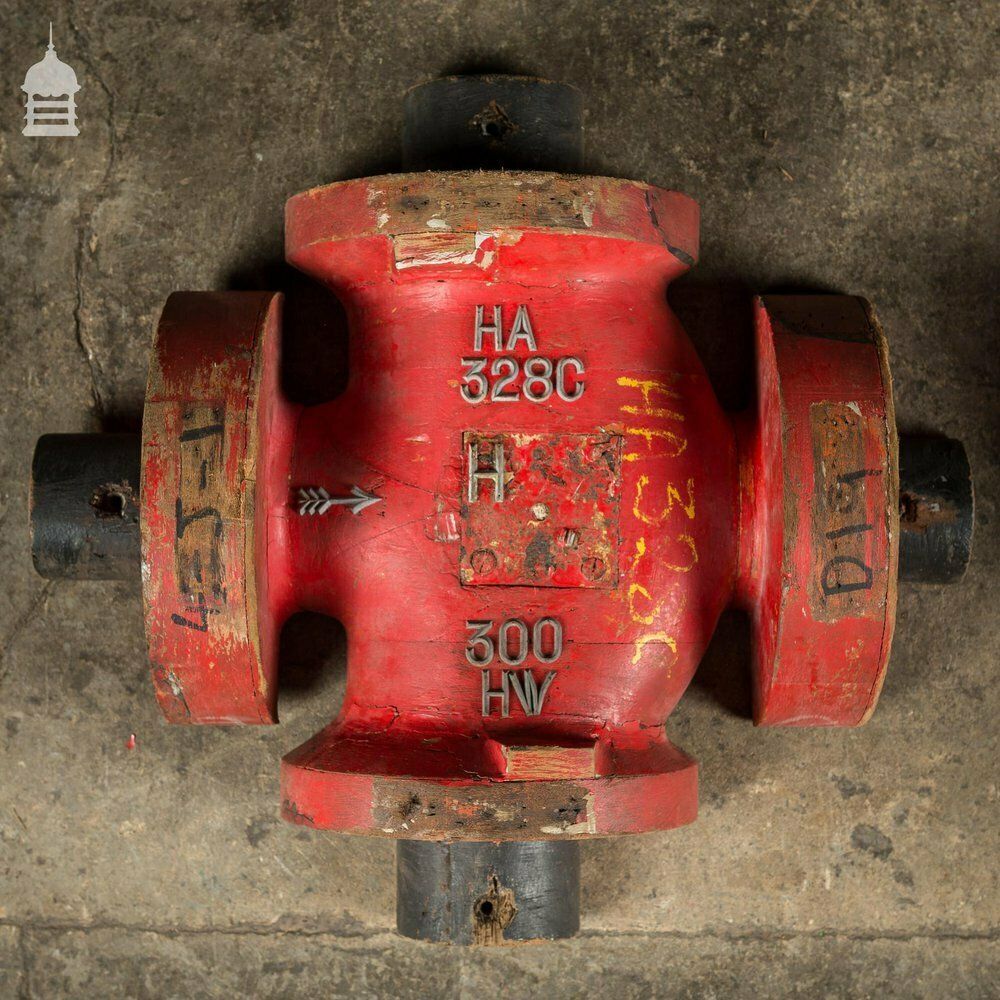 photo for sale Pair Of Red Industrial Factory Foundry Moulds