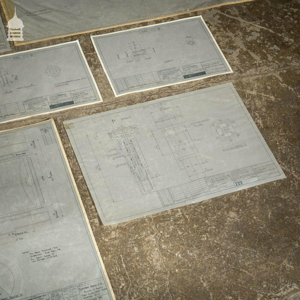 Huge Quantity Of 10,000+ Industrial Technical Drawings On Drafting Film And Drafting Vellum photo 4800.0