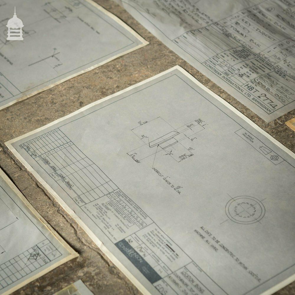 Huge Quantity Of 10,000+ Industrial Technical Drawings On Drafting Film And Drafting Vellum photo buy