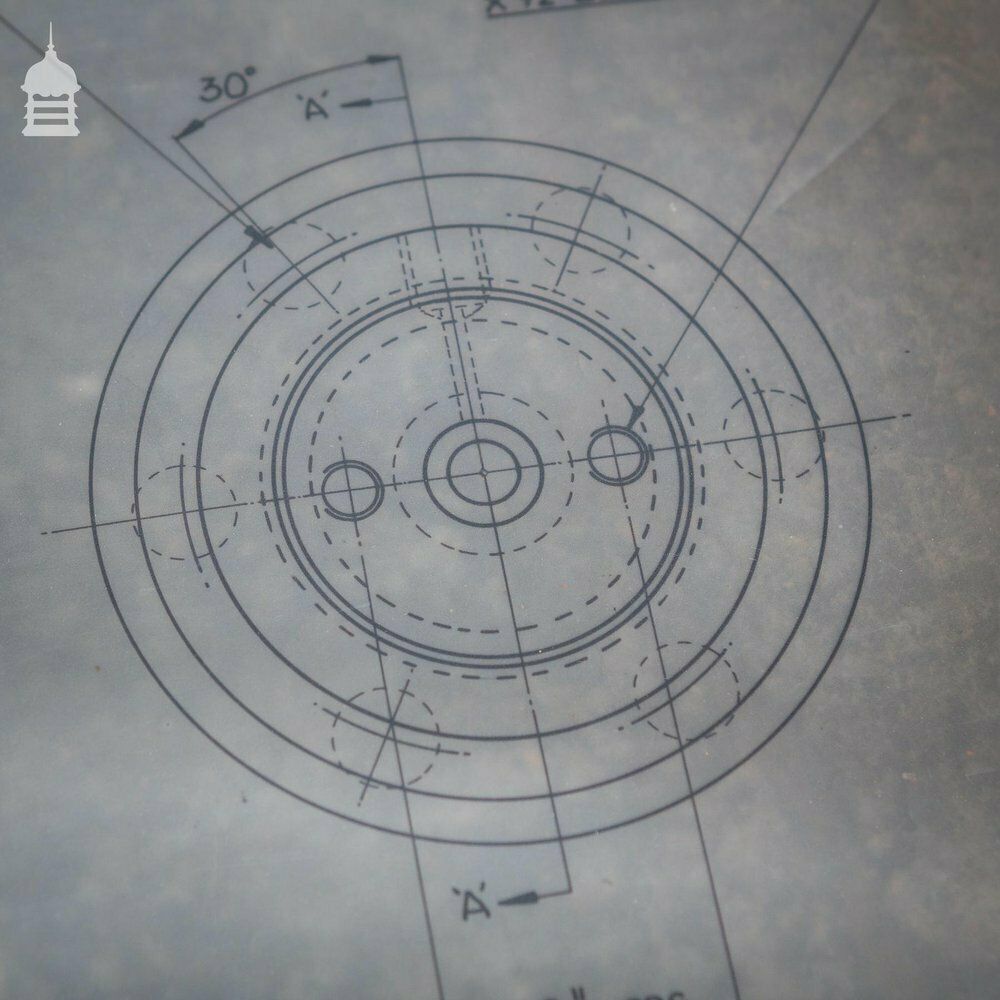 photo vintage Huge Quantity Of 10,000+ Industrial Technical Drawings On Drafting Film And Drafting Vellum