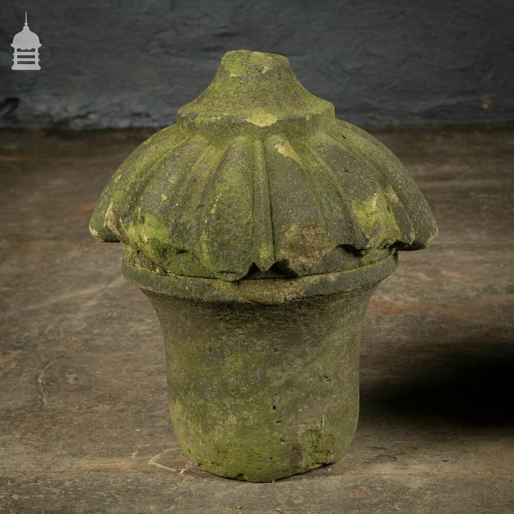 Pair Of Carved Georgian Sandstone Pier Cap Finials photo for sale