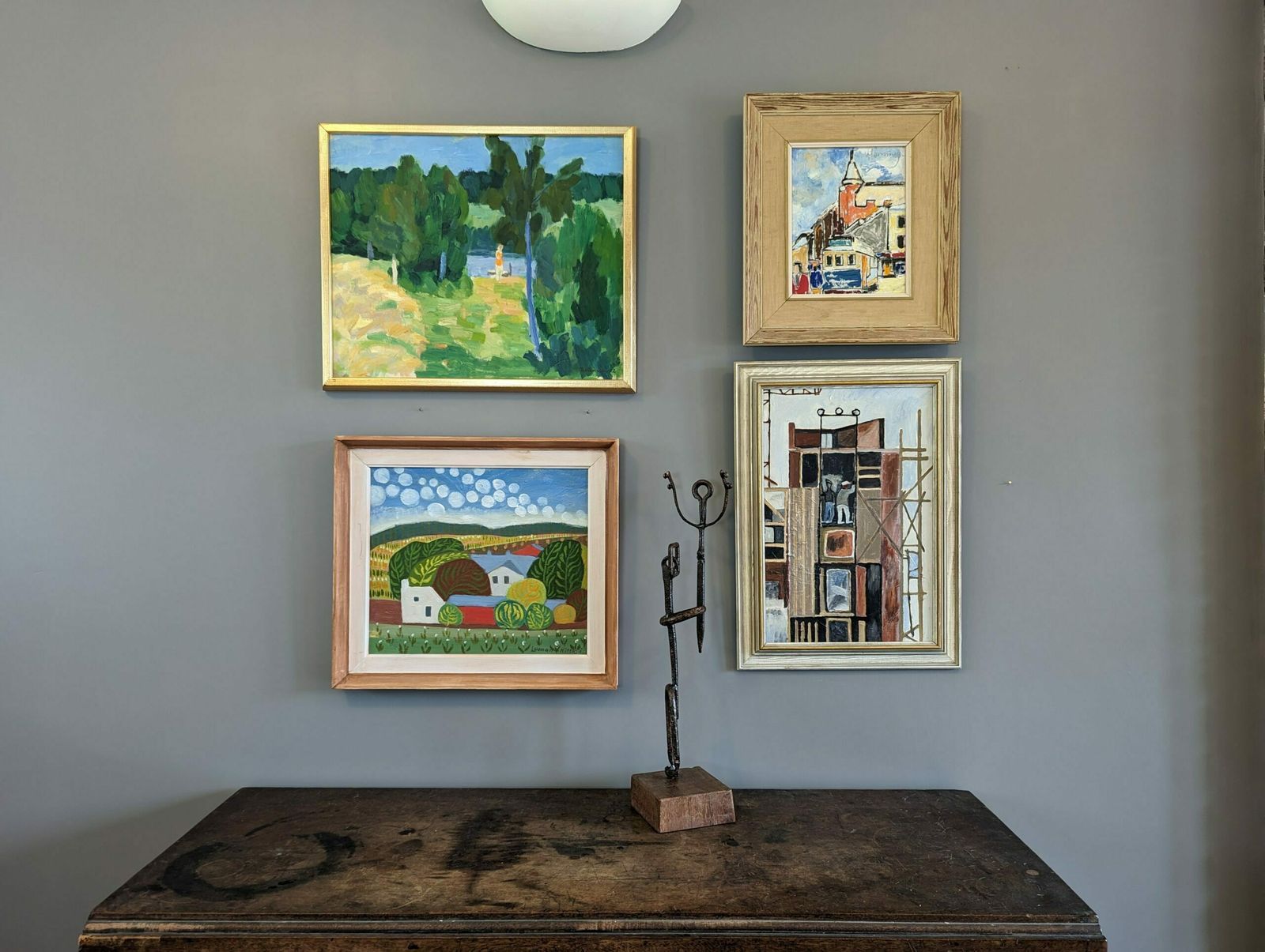 photo buy The Tram Oil Painting, Modernist