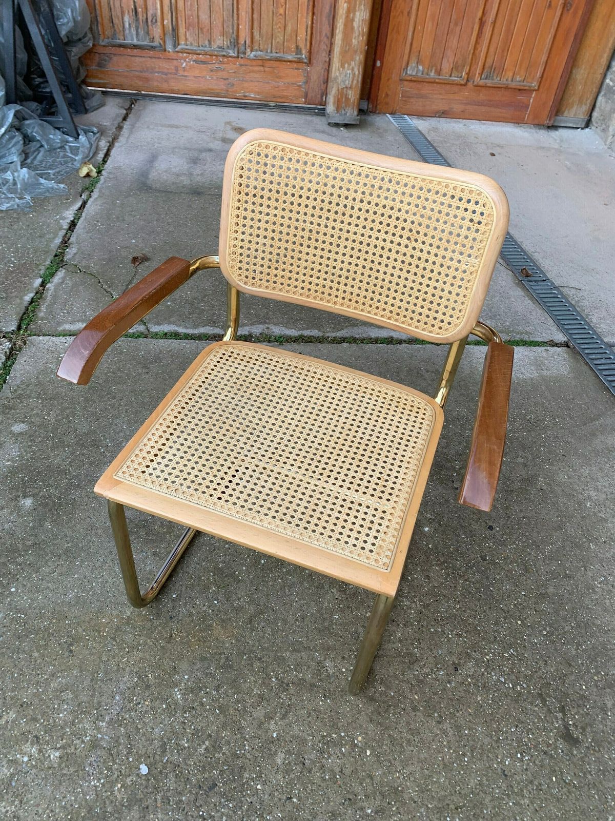 Mid Century Modern Italian Marcel Breuer B64 Cesca Chair, 70s photo for sale