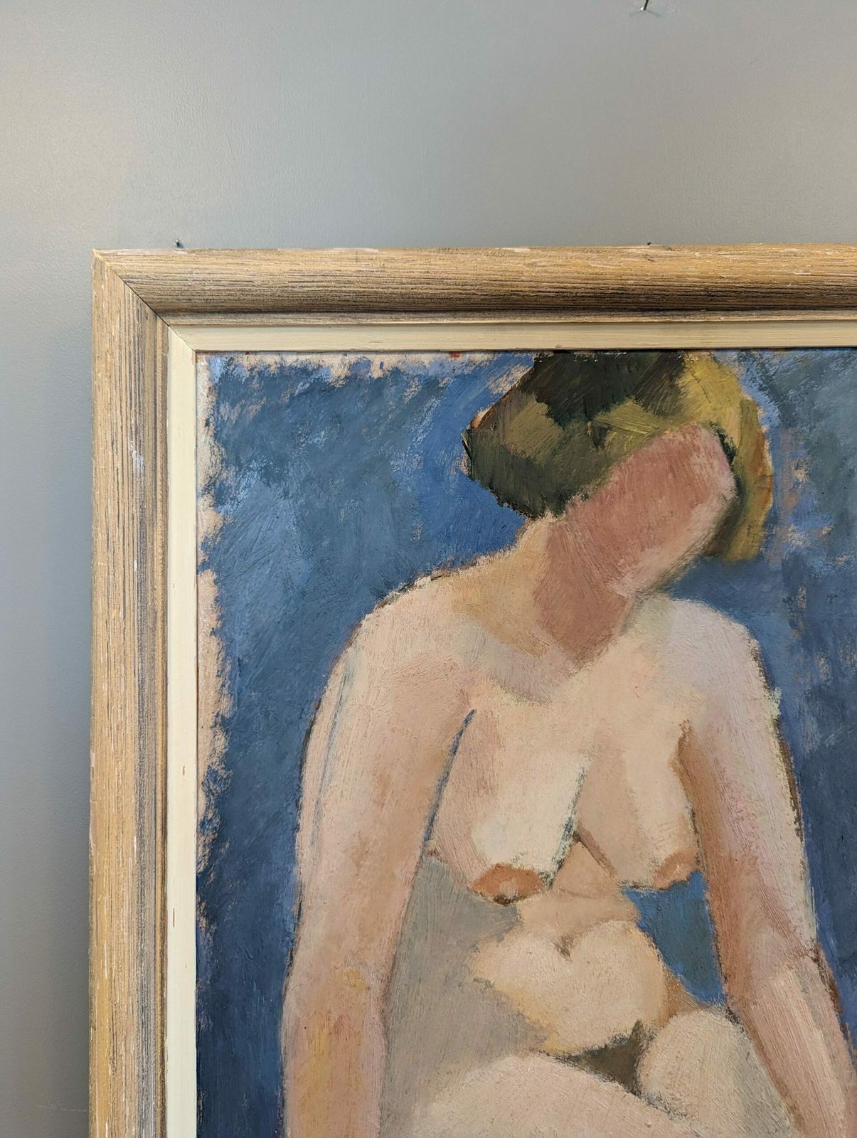 Angela Oil Painting, Mid 20th Century photo 787.0