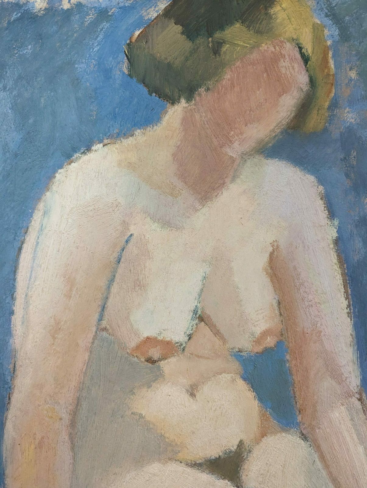 photo for sale Angela Oil Painting, Mid 20th Century