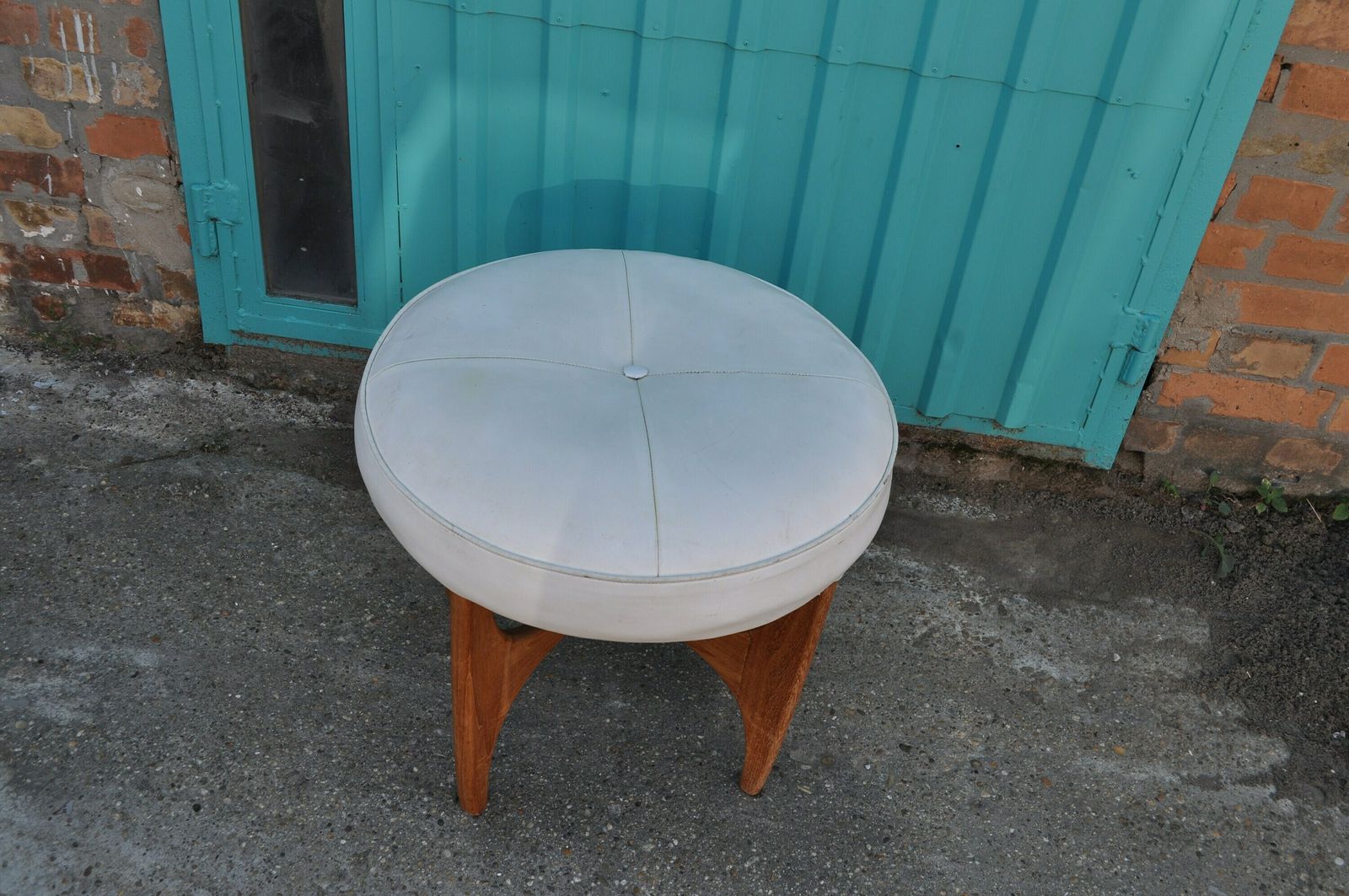 Mid Century Danish Teak Ottoman By Kofod Larsen For G Plan, 1960s photo vintage