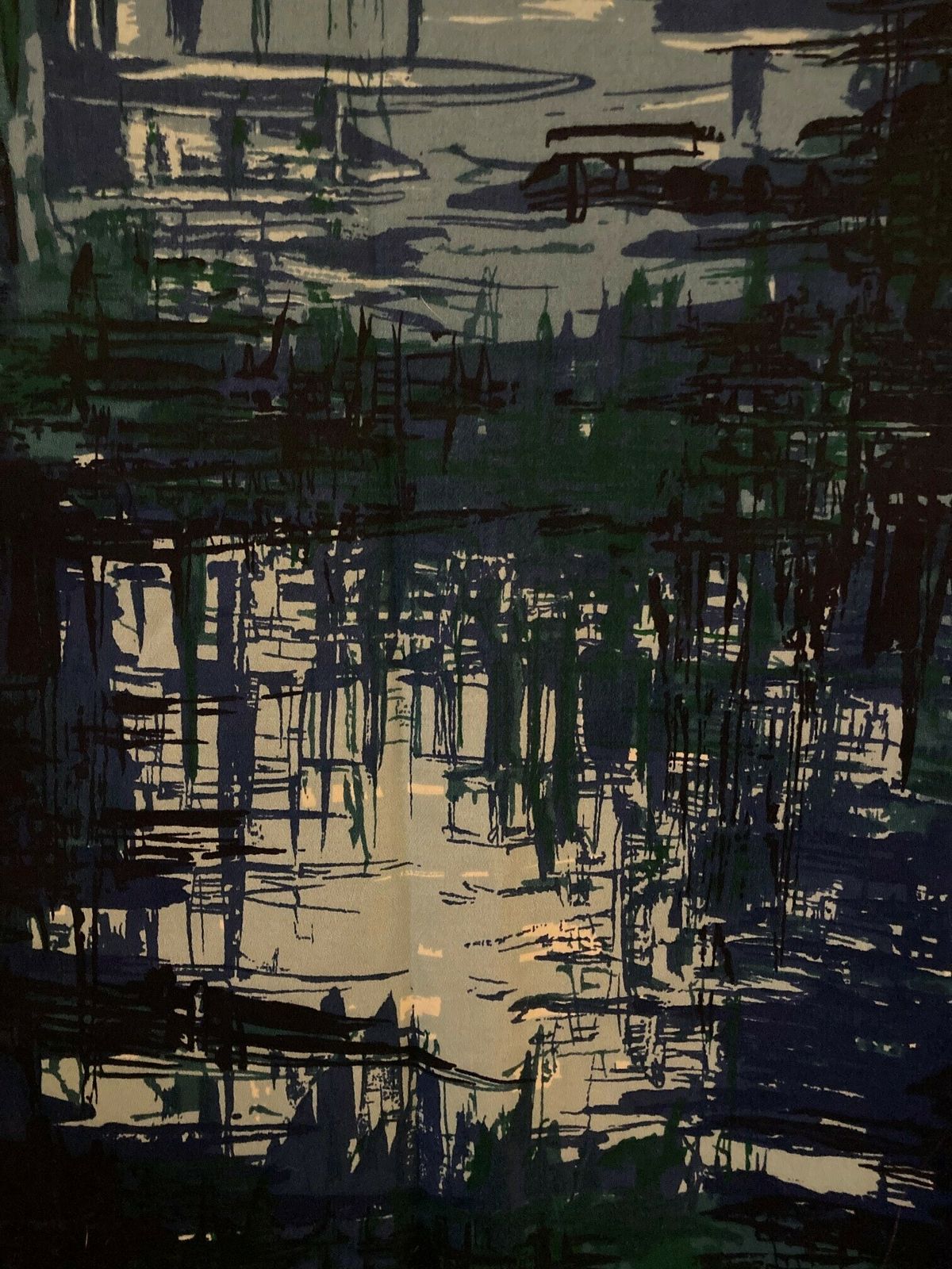 Francis Price Fabric1960s Dayspring’. Glazed Cotton.9.1m X120cm.Old Stock.New photo Textiles
