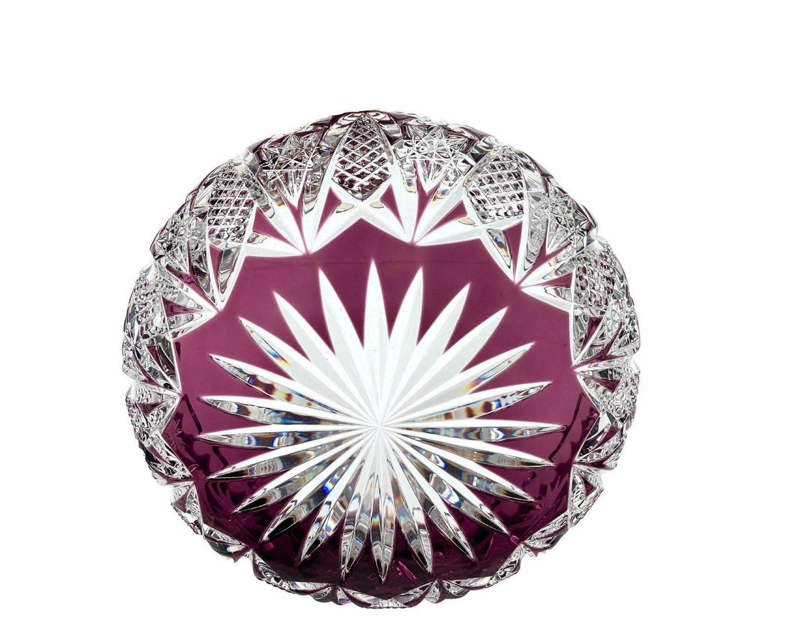 Crystal Bowl Purple | Vintage Serveware By Nachtmann | 1950s photo for sale