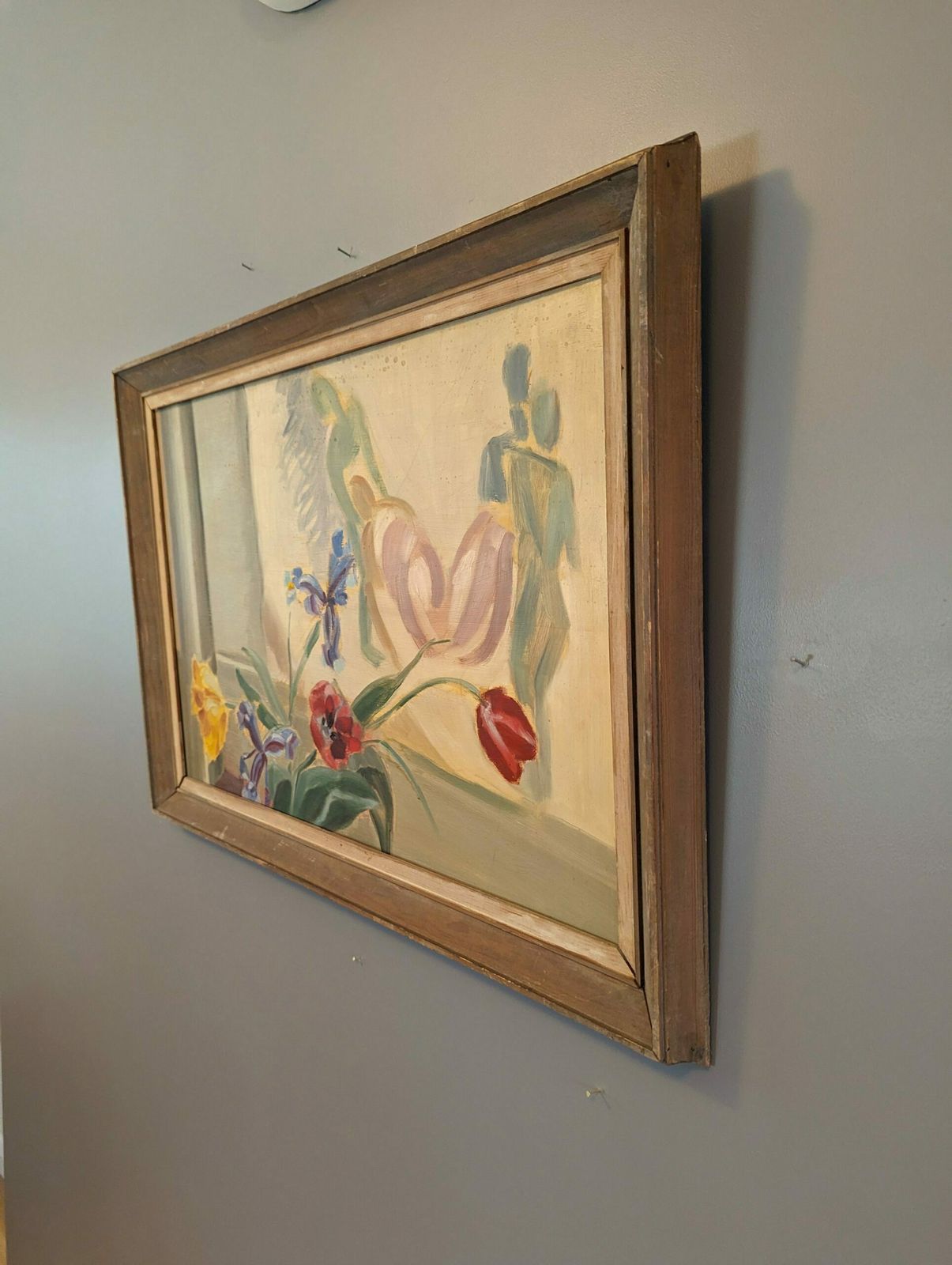 Floral & Figurine Oil Painting photo Art