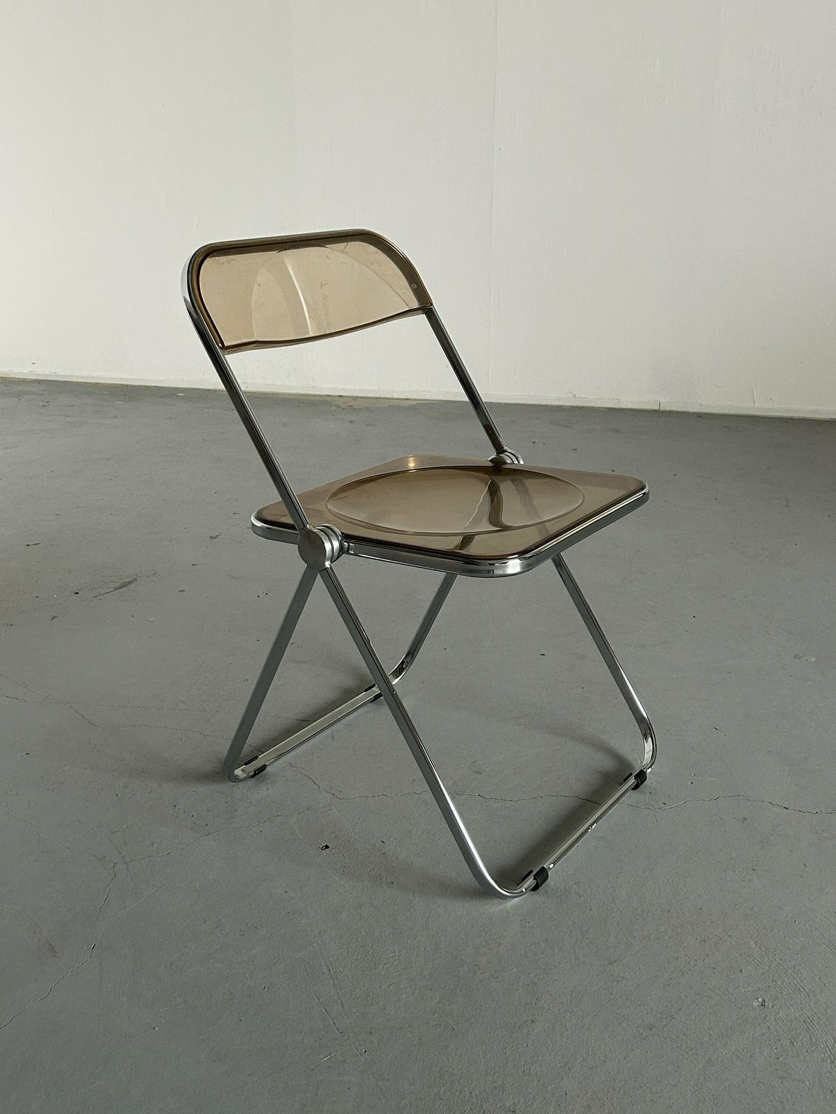 Vintage Plia Folding Chair By Giancarlo Piretti For Castelli / Italian Space Age / 1960s photo Furniture