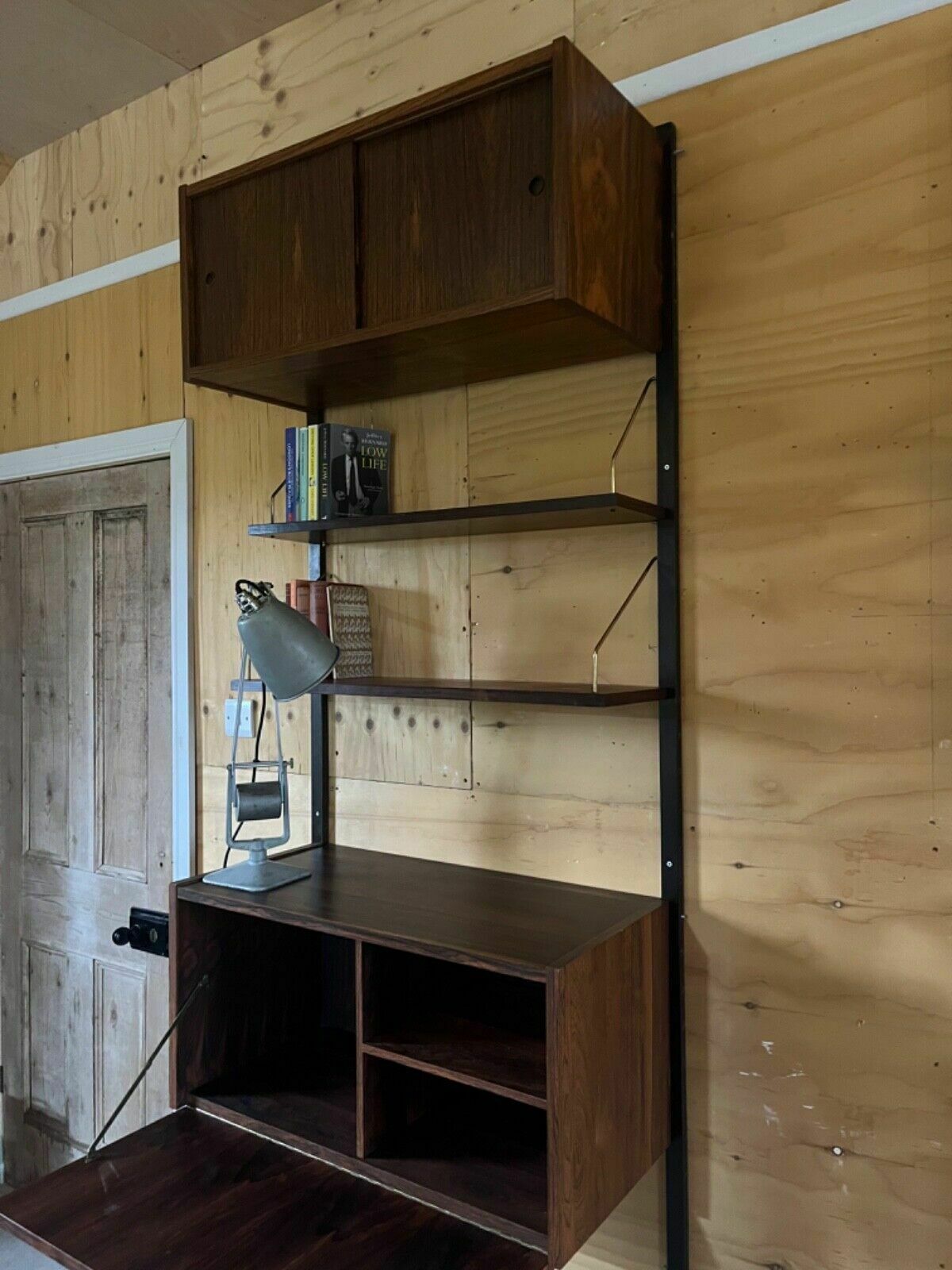 Danish Wall Unit In Rosewood By Poul Cadovius 1960’s Desk/Shelving photo for sale
