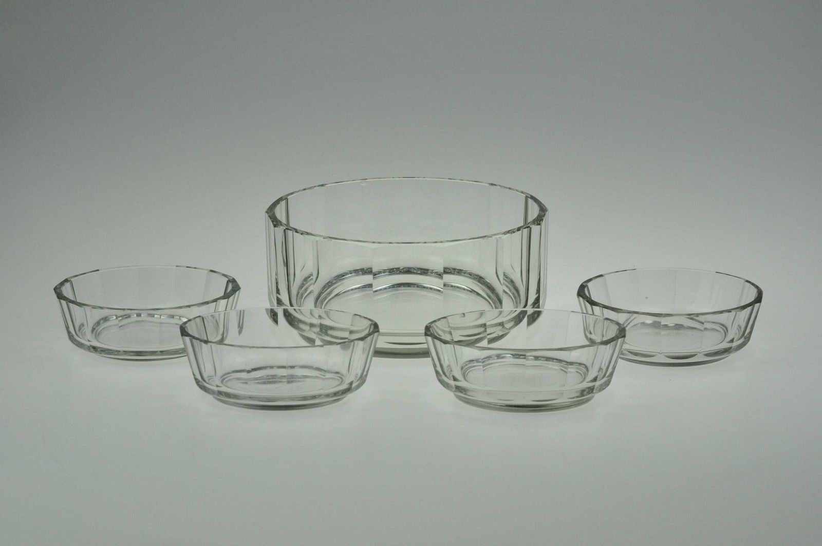 Art Deco Glass Salad Bowl Set, Salad Bowl Set, Salad Bowl Set Vintage, Bowl Set, Glass Bowl Set, Antique Glass Bowl Set, Vitnage Glass Set