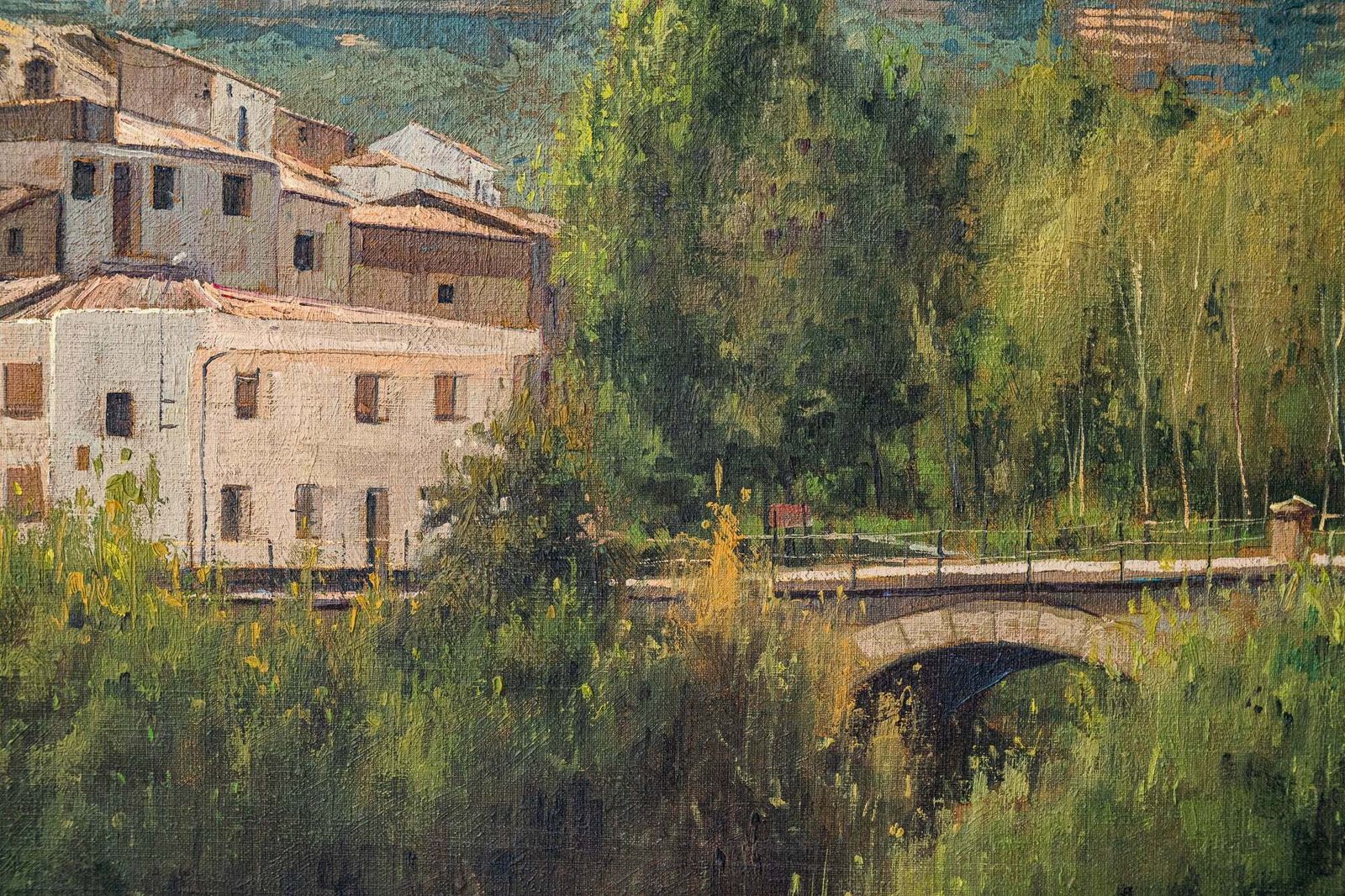 Benito Sanchez   Catalan Mountain Landscape With Bridge photo for sale