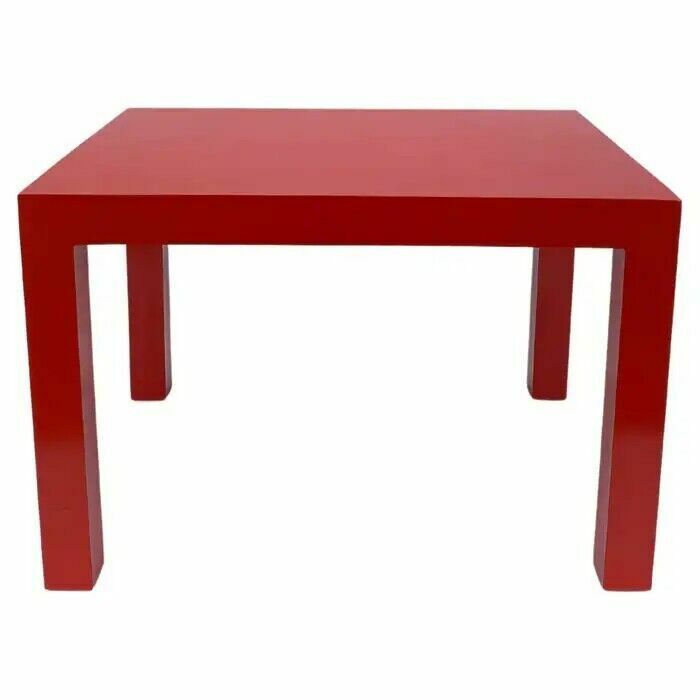 Milo Baughman For Thayer Coggin Formica Red Side Or Coffee Table 1960s Mid Century