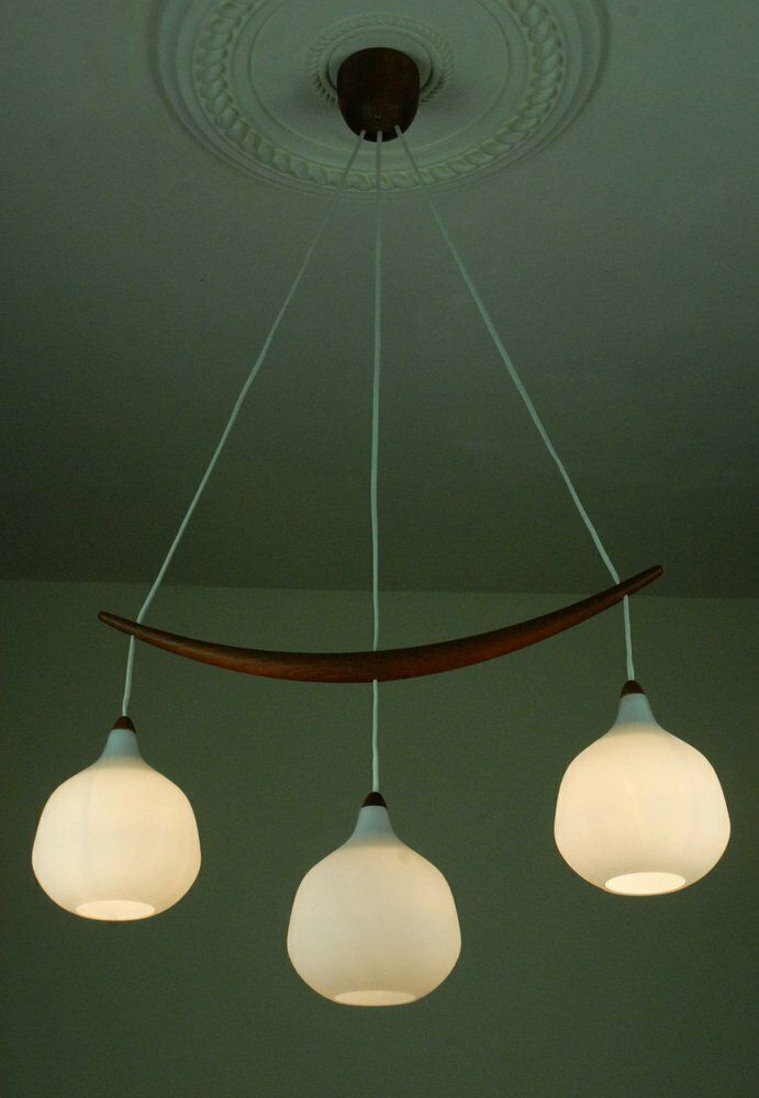 Model 512 Pendant By Uno & östen Kristiansson For Luxus, Vittsjö, Sweden, 1960s photo Lighting