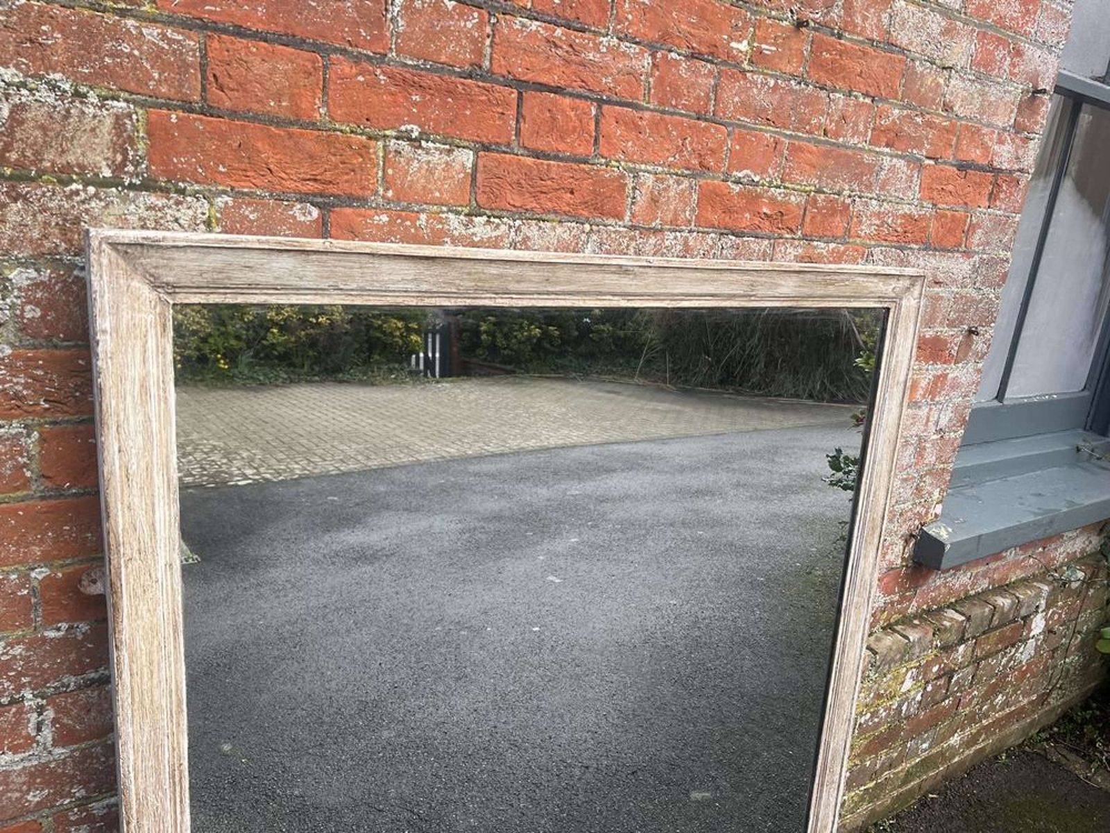 A Fabulous Large Antique English 19th C Plain Overmantle Mirror. photo 995.0