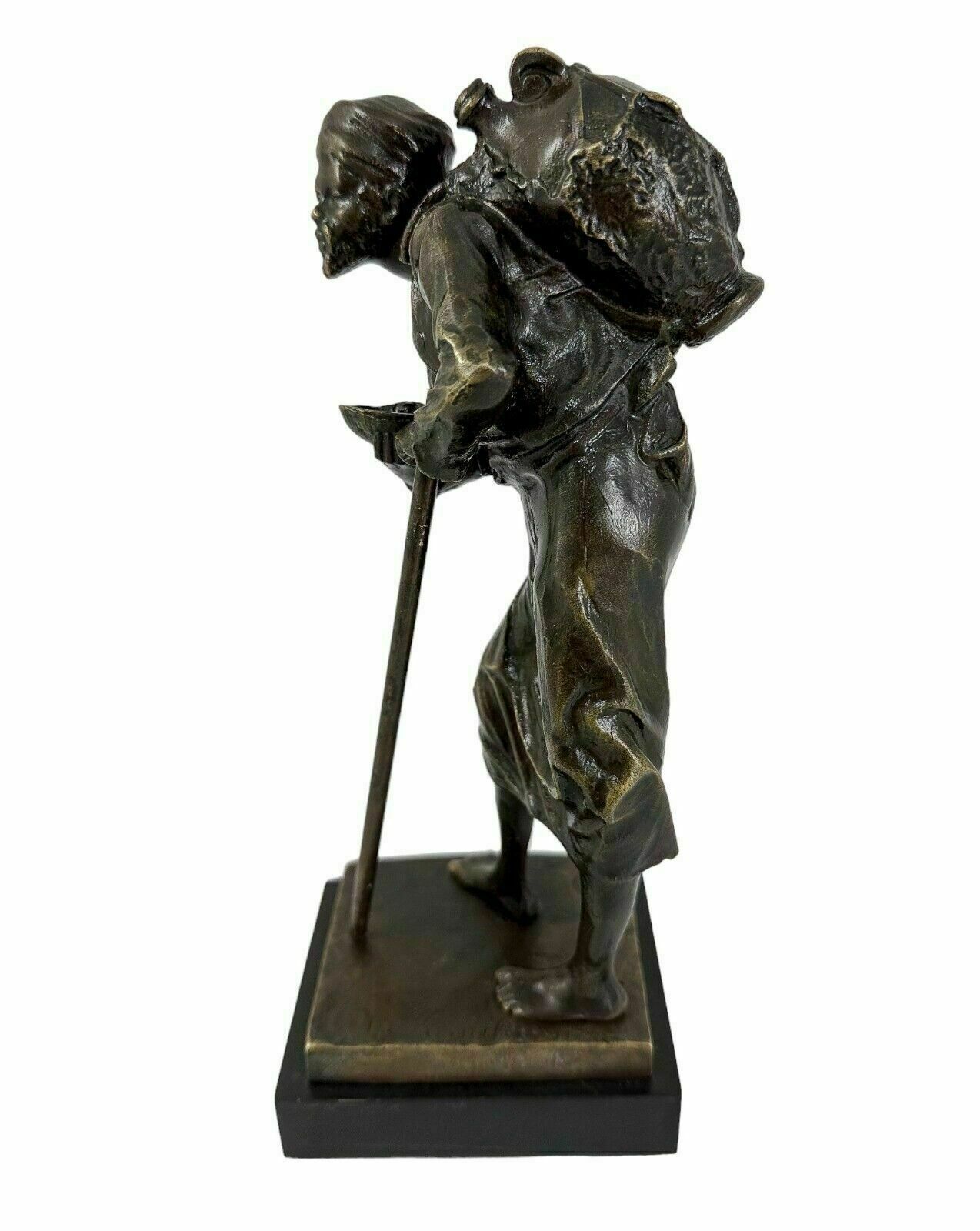 Paul Ludwig Kowalczewski Bronze Sculpture Arab Water Carrier  Braunlich Langlotz photo 250.0