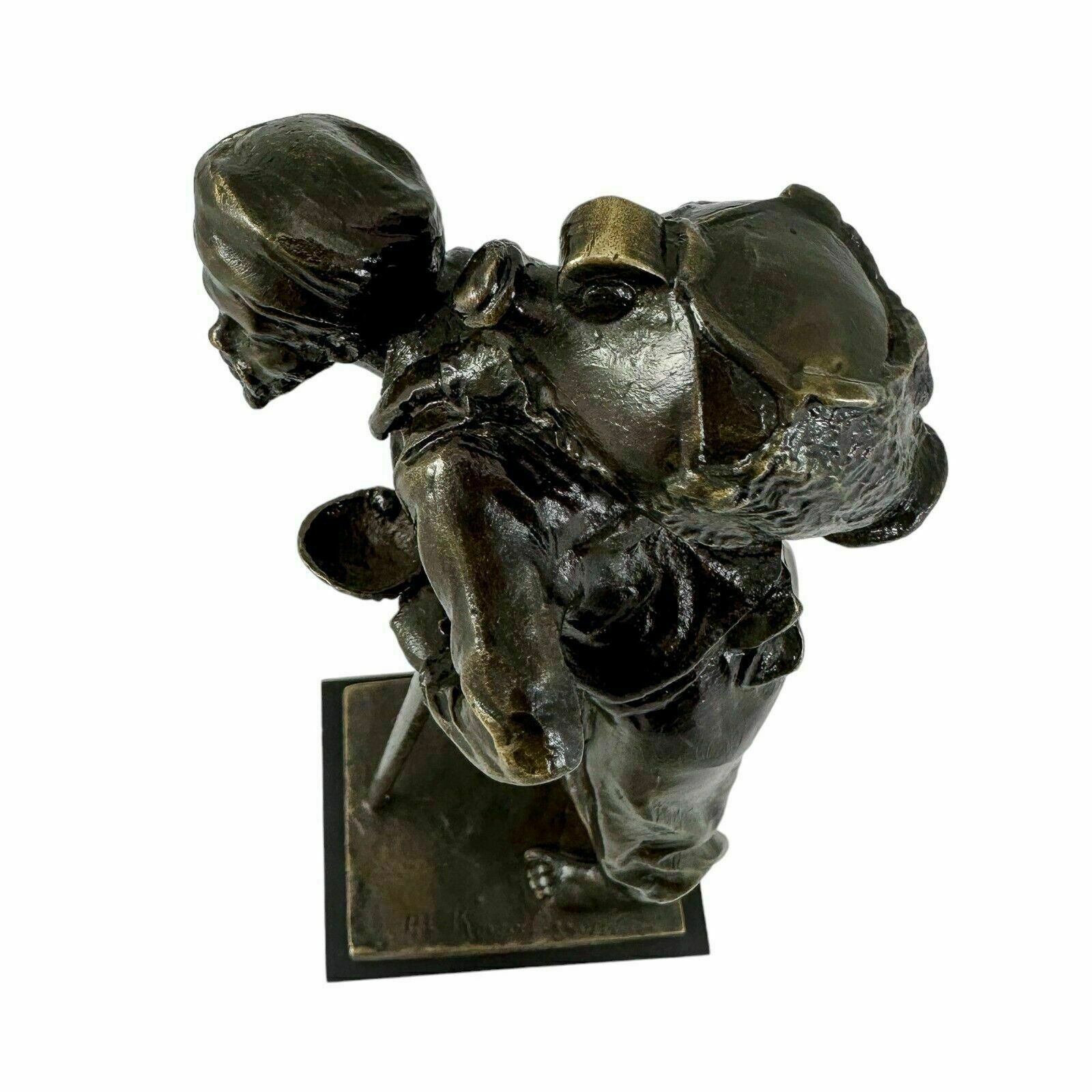 Paul Ludwig Kowalczewski Bronze Sculpture Arab Water Carrier  Braunlich Langlotz photo vinterior