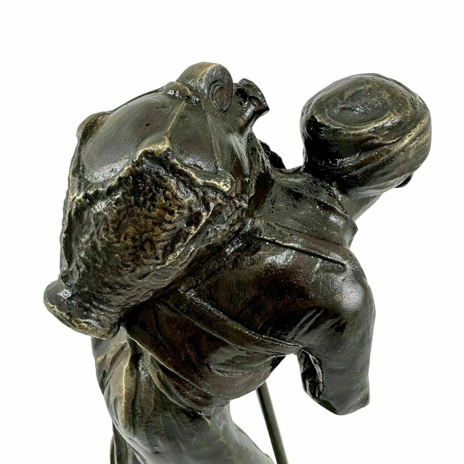 Art Paul Ludwig Kowalczewski Bronze Sculpture Arab Water Carrier  Braunlich Langlotz photo