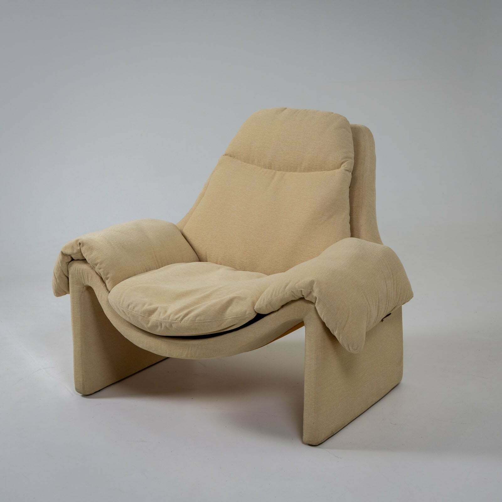 P60 Lounge Chair By Vittorio Introini For Saporiti, Italy, 1980s photo 3950.0