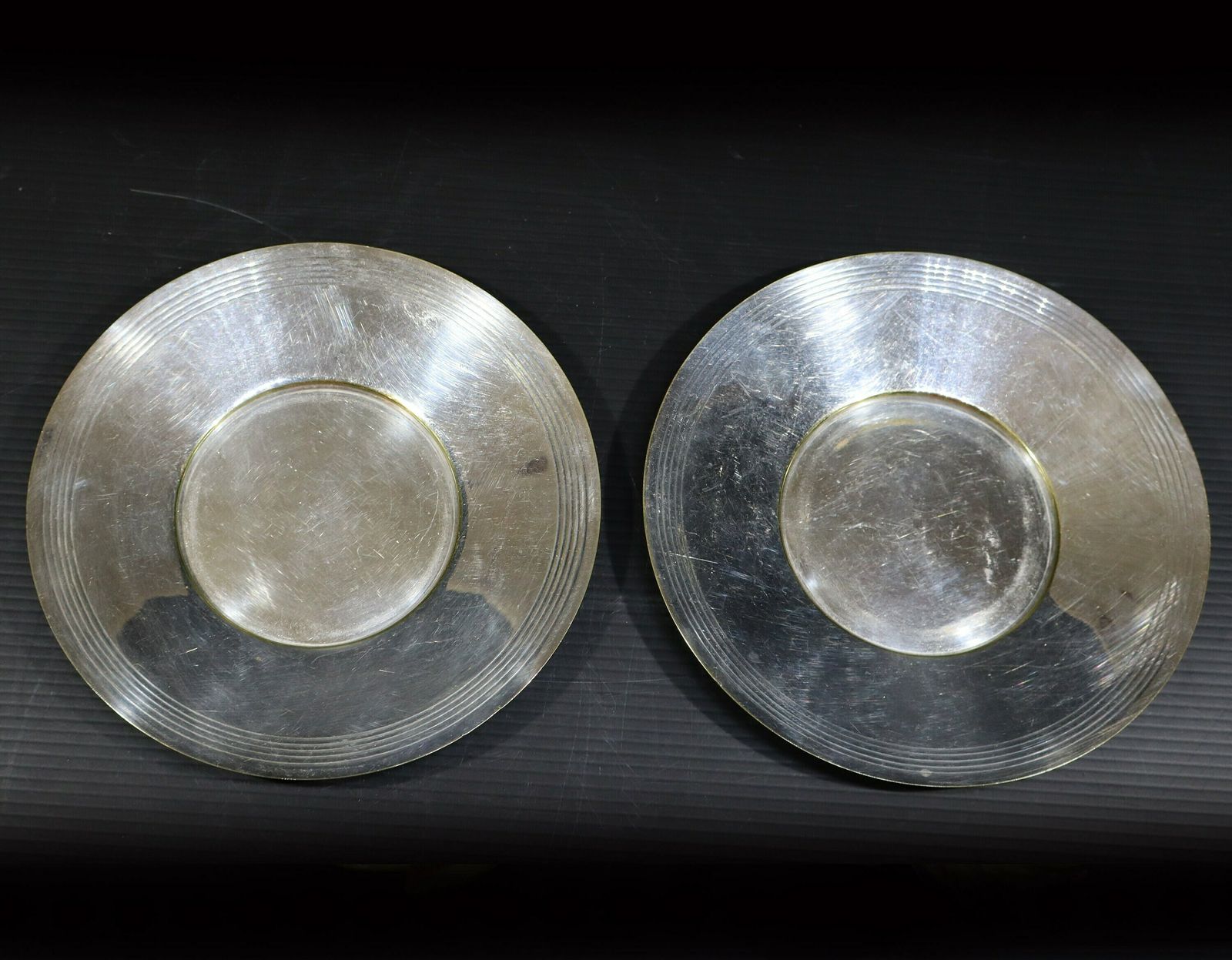 photo furniture Antique French Silver Plated Madame & Monsieur Tea Cup Set