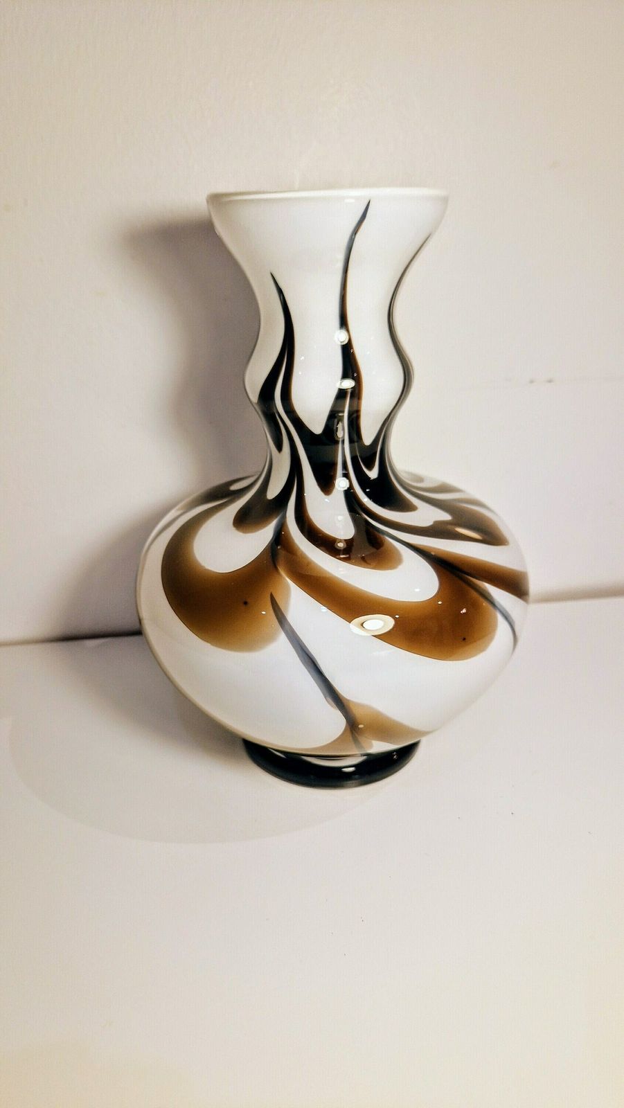 Vintage Murano Glass Vase By Carlo Moretti