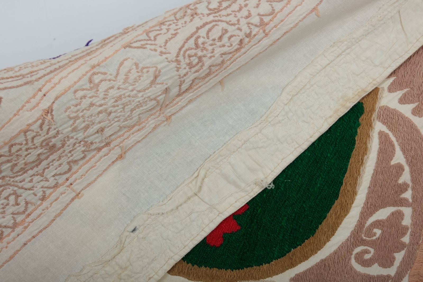 Suzani Ethnic Uzbek Cloth   Tribal Embroidery Wall Decor, Boho Bedspread 120 X 120 photo buy