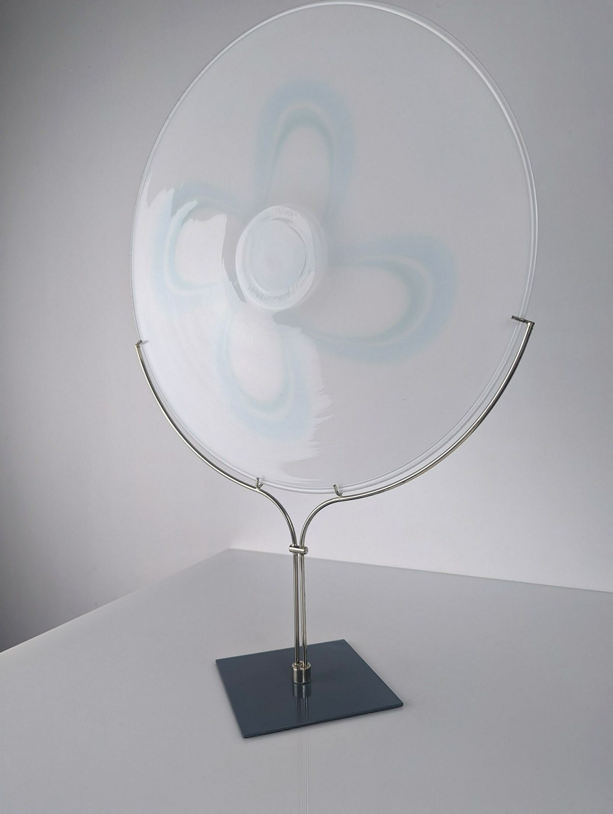 Tondo Glass Sculpture By Bruno Gambone For Veart 1970s photo buy