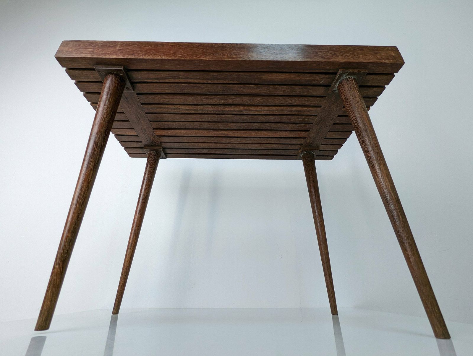Mel Smilow Style Danish Table With Ceramics, 1960s photo 447.0