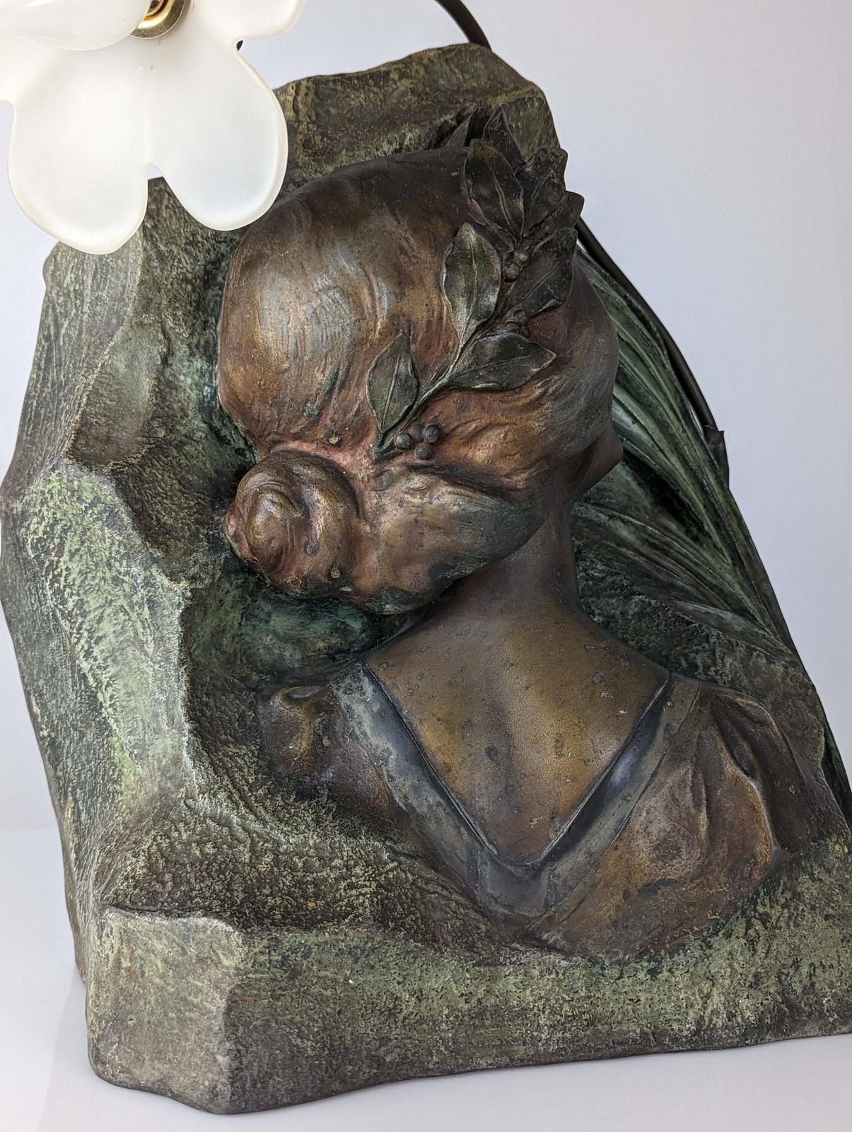 Art Nouveau Sculpture Lamp By Julien Causse 1900s photo 1072.0