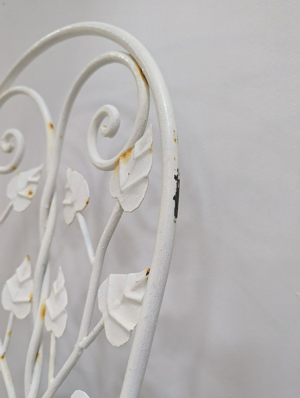 Set Of Five Sculptural Wrought Iron Garden Chairs With Tree Design 1950s photo Garden Furniture