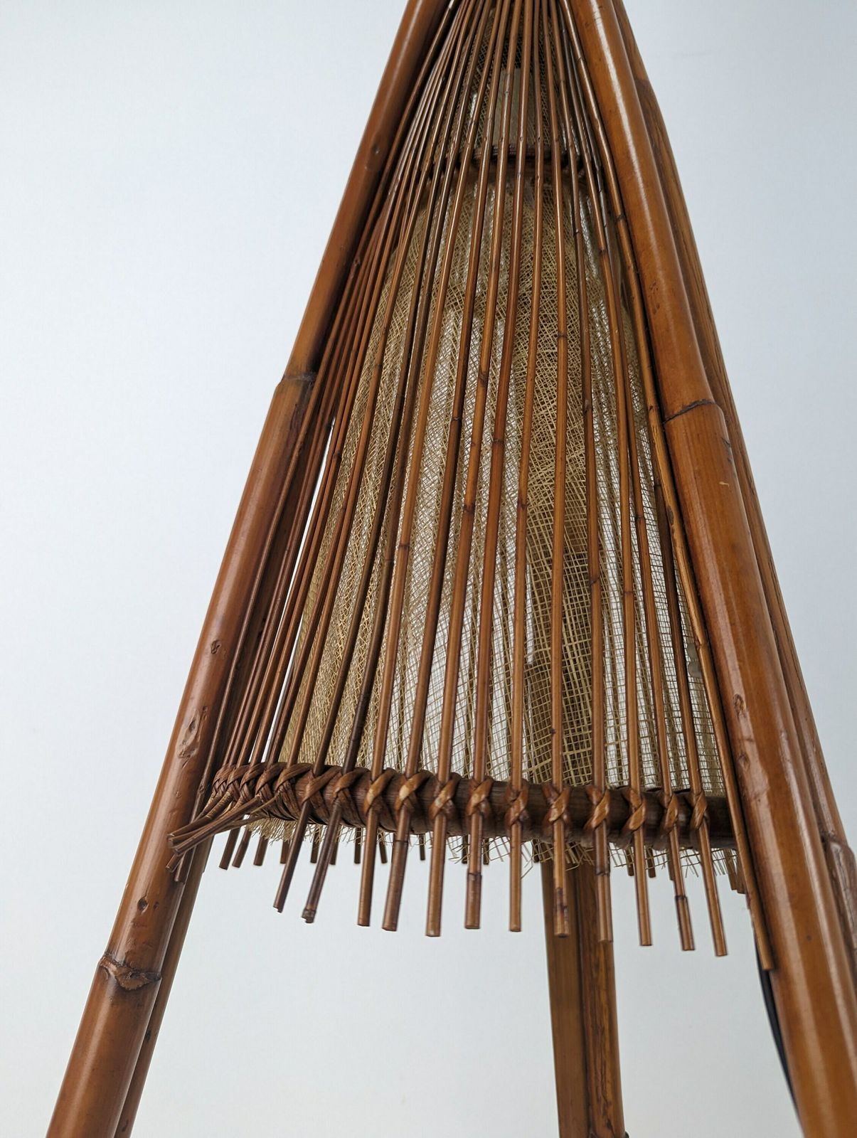 Bamboo Floor Lamp By Ramón Castellano For Kalma, 1970 photo 715.0