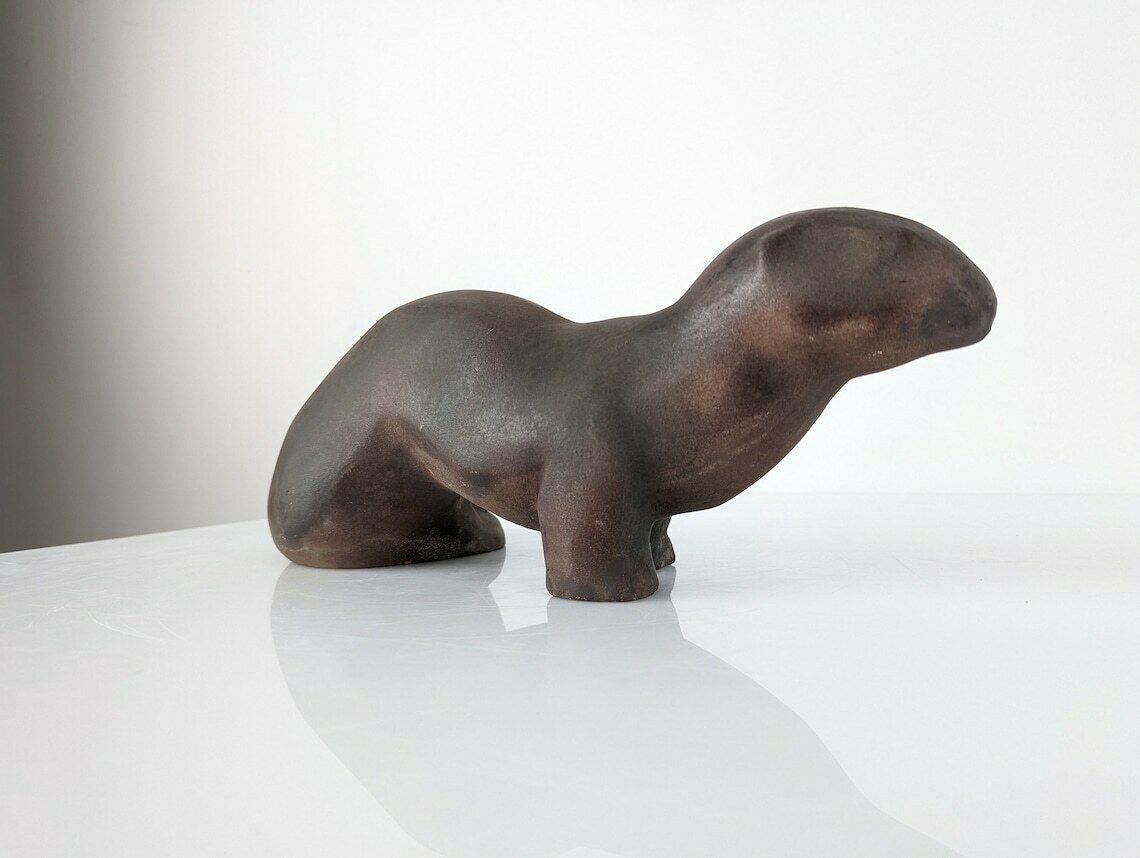 Animal Sculpture Of Otter By Elena Laverón photo furniture