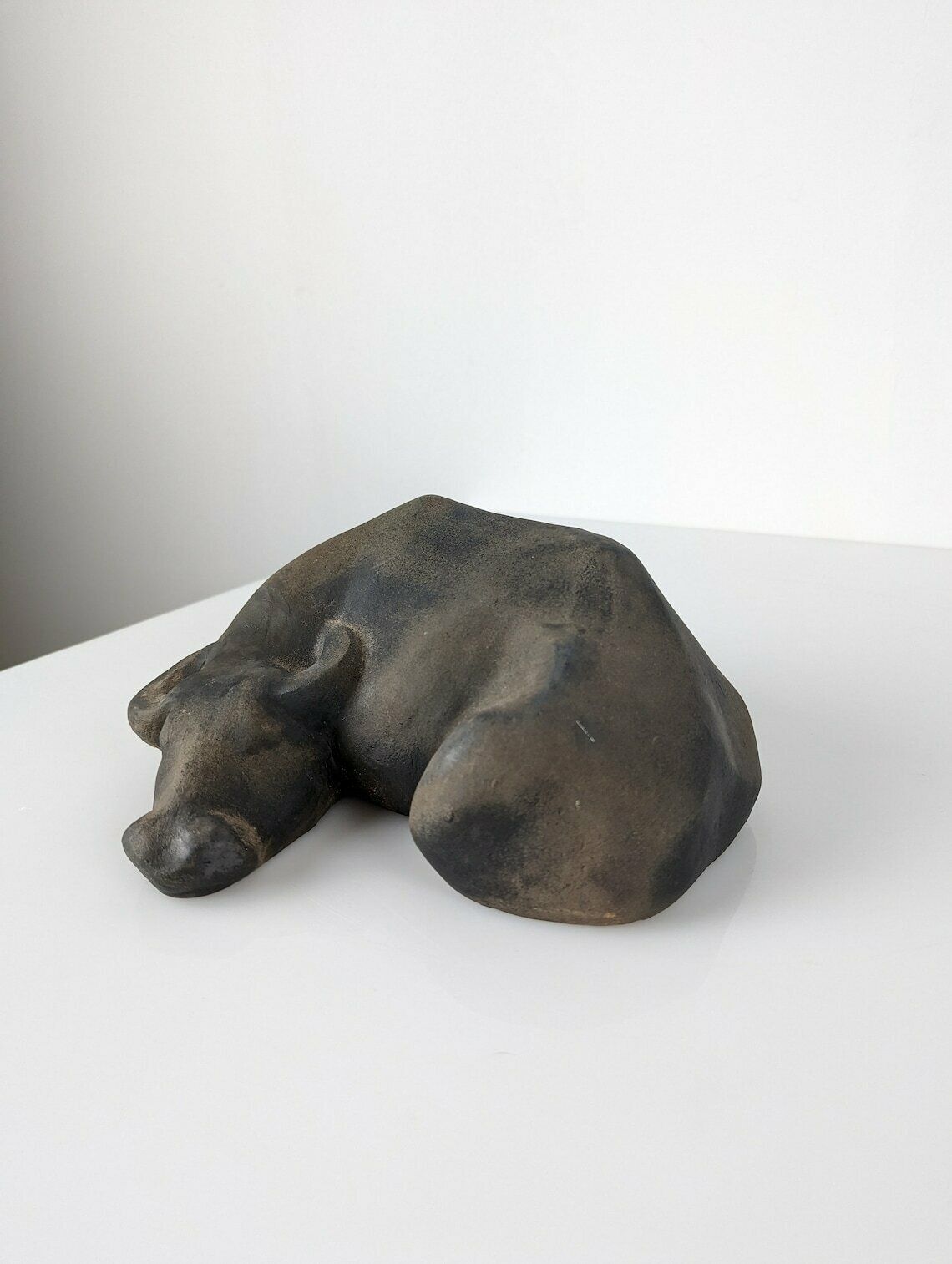 Animal Sculpture Water Buffalo Resting By Elena Laverón photo buy