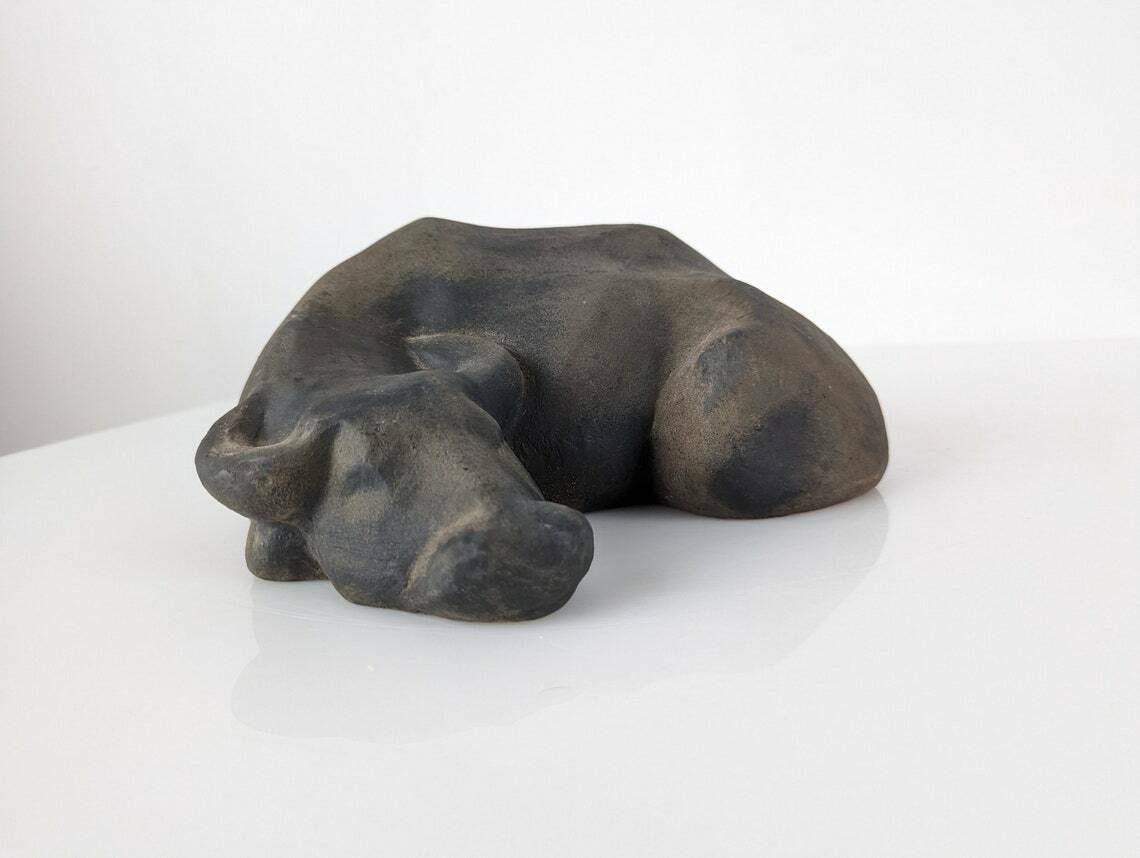 photo furniture Animal Sculpture Water Buffalo Resting By Elena Laverón