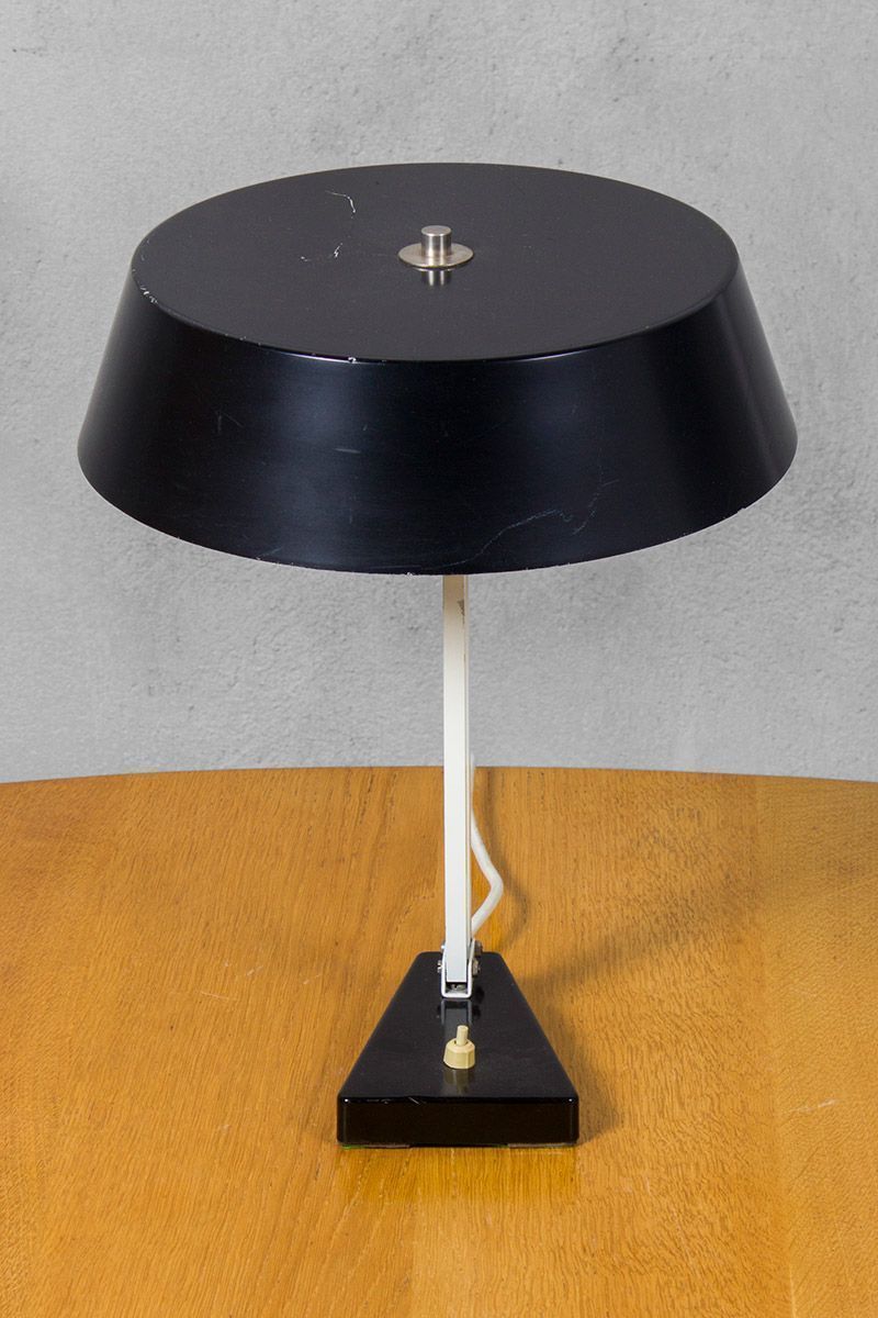 Desk Lamp By H. Busquet For Hala, 1950s photo for sale
