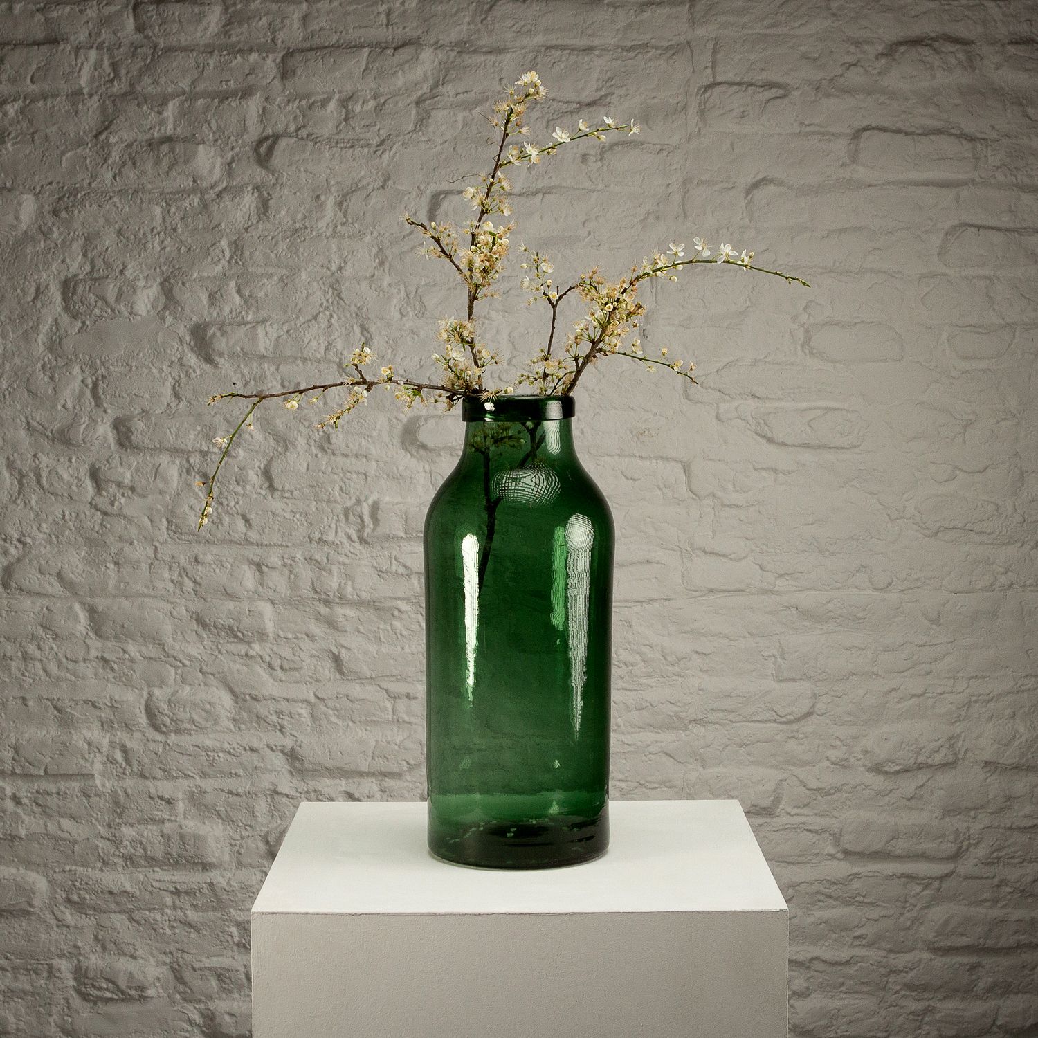 Large Hand Blown Antique Glass Pickling Jar, Denmark, 19th Century photo for sale