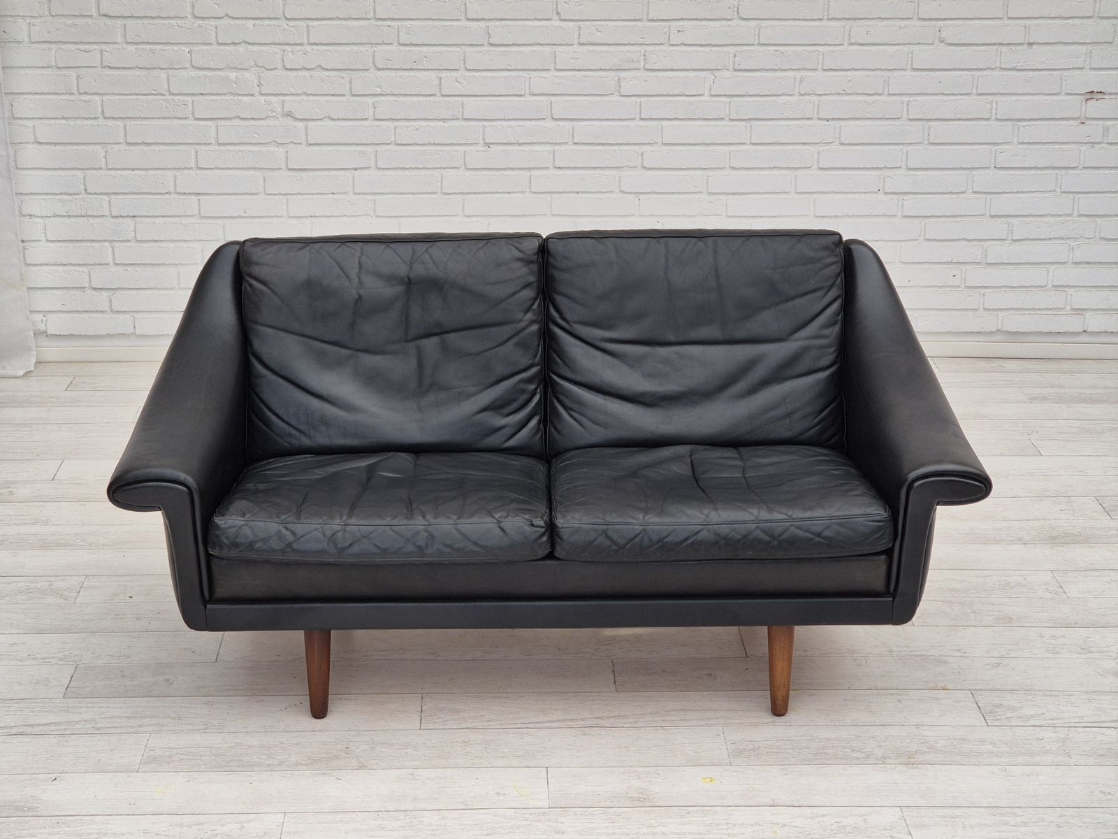 1960s, Danish Design By Aage Christiansen For Erhardsen & Andersen, 2 Seater Sofa Model "Matador", Original Condition. photo 2300.0