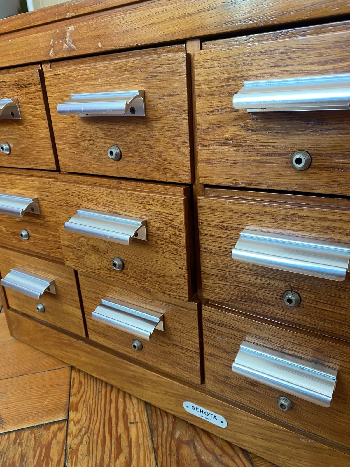 Serota Of London Oak Mid Century Library Cabinet photo furniture