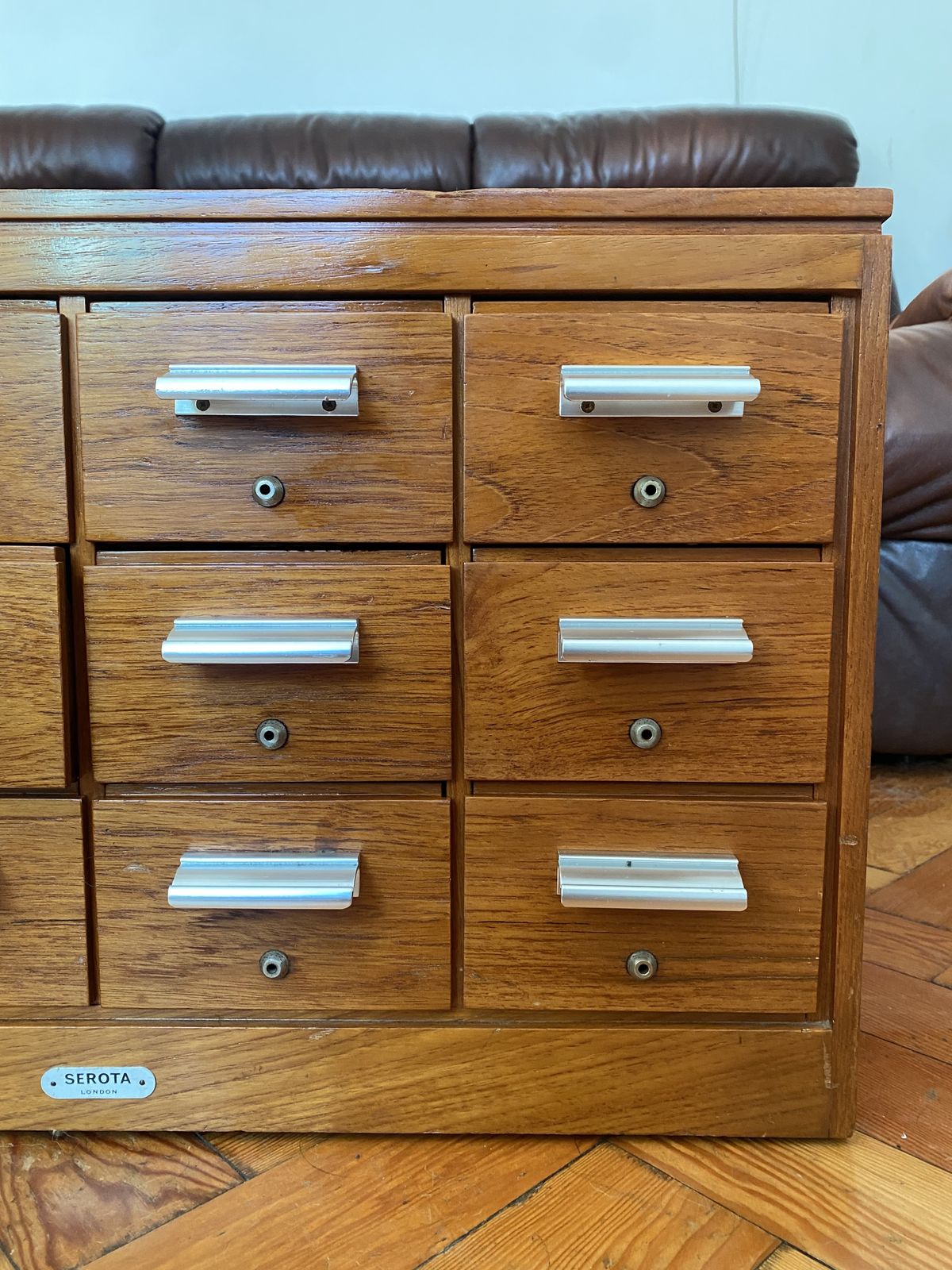 Serota Of London Oak Mid Century Library Cabinet photo Furniture