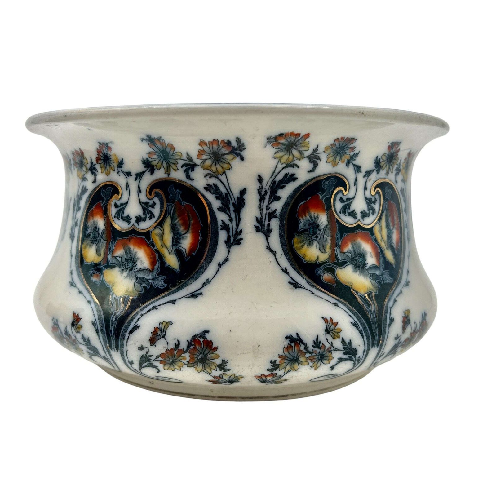 Antique Victorian Chamber Pot   Keeling & Co   Staffordshire   Cromer   Bedroom Decor photo furniture