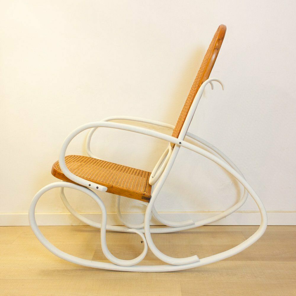 photo furniture Art Nouveau Wicker Rocking Chair, Spain, Late 19th Century