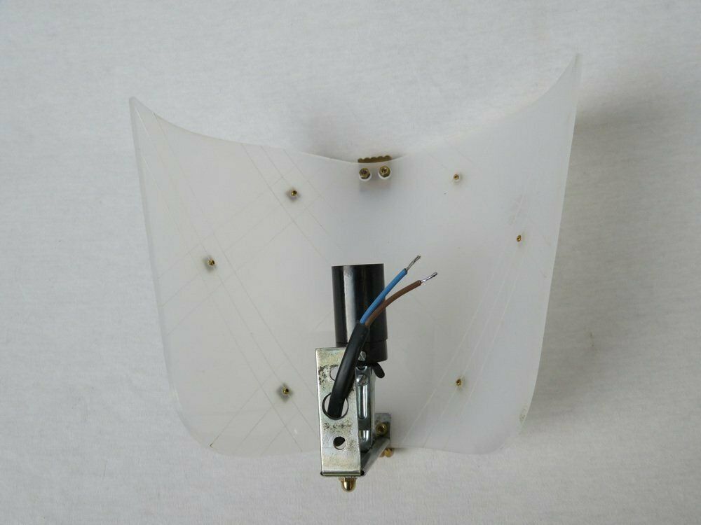 photo for sale Wall Lights In Acrylic Glass & Brass, France, 1950s, Set Of 2