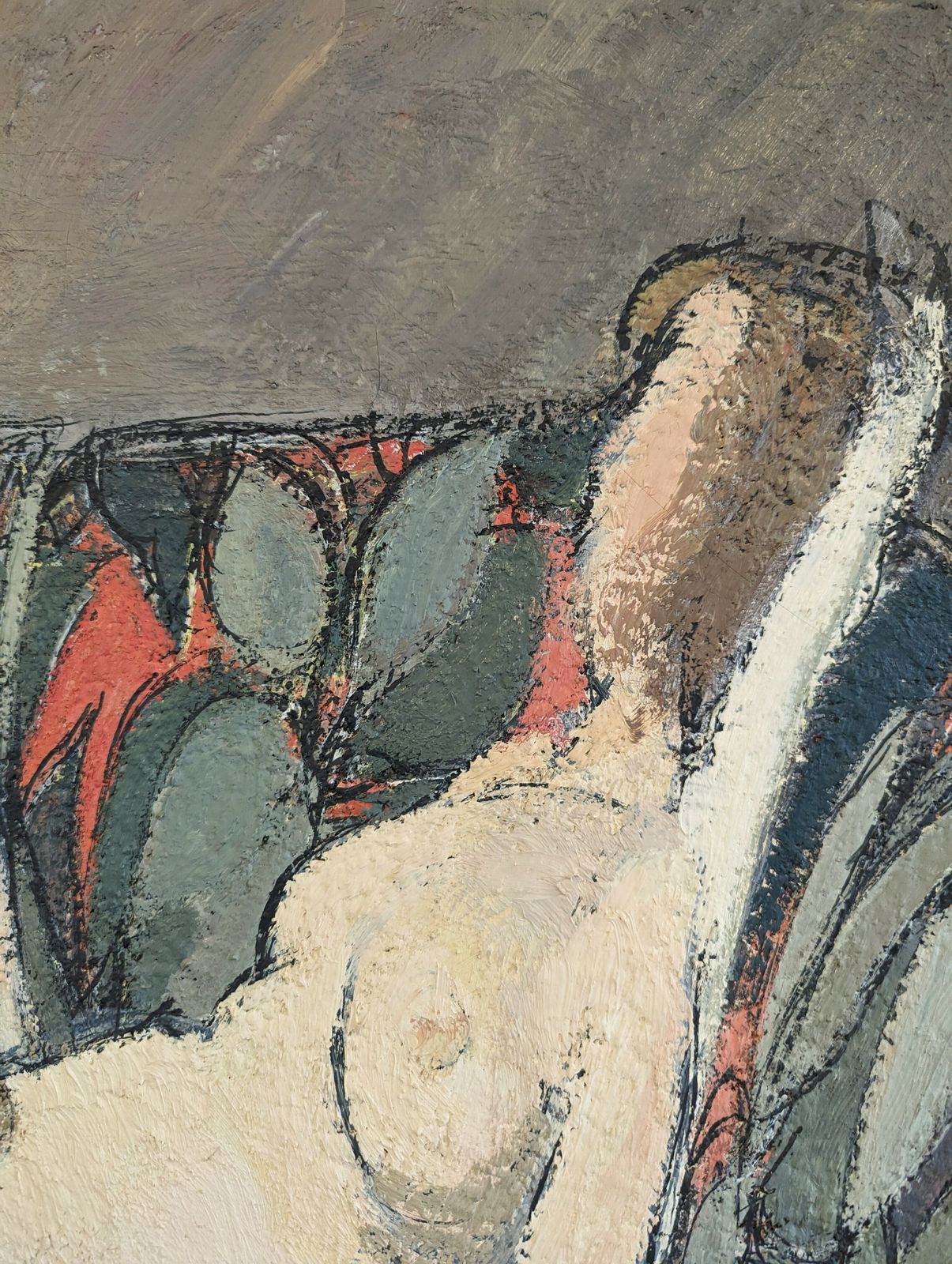 Nude On Couch (Very Large)  Oil Painting photo vinterior