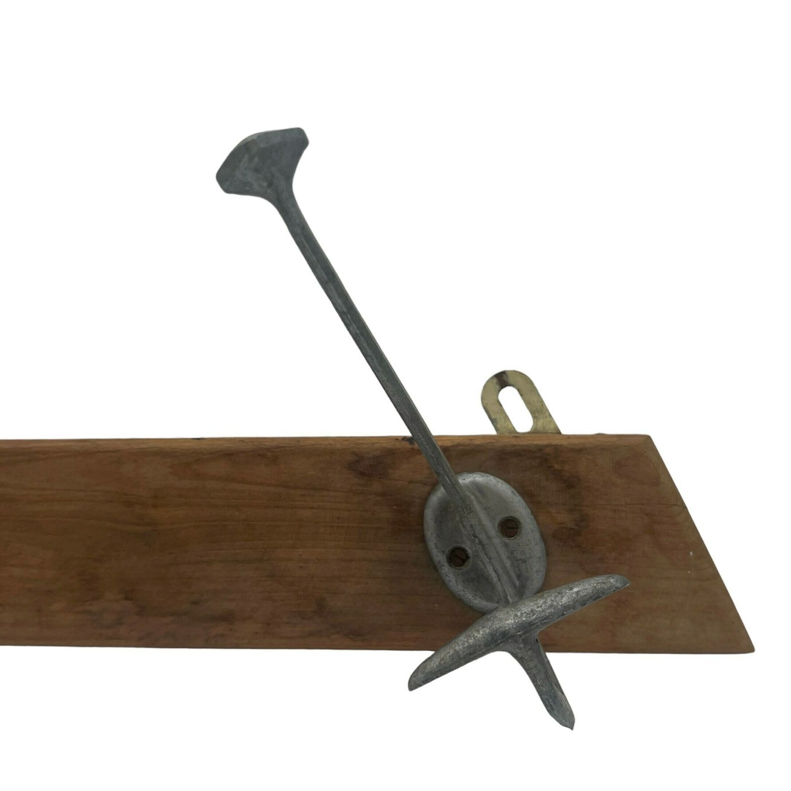 Antique Art Deco French Double Coat & Hat Hooks   Wall Hanging   Hallway Decor   Home Decor photo for sale