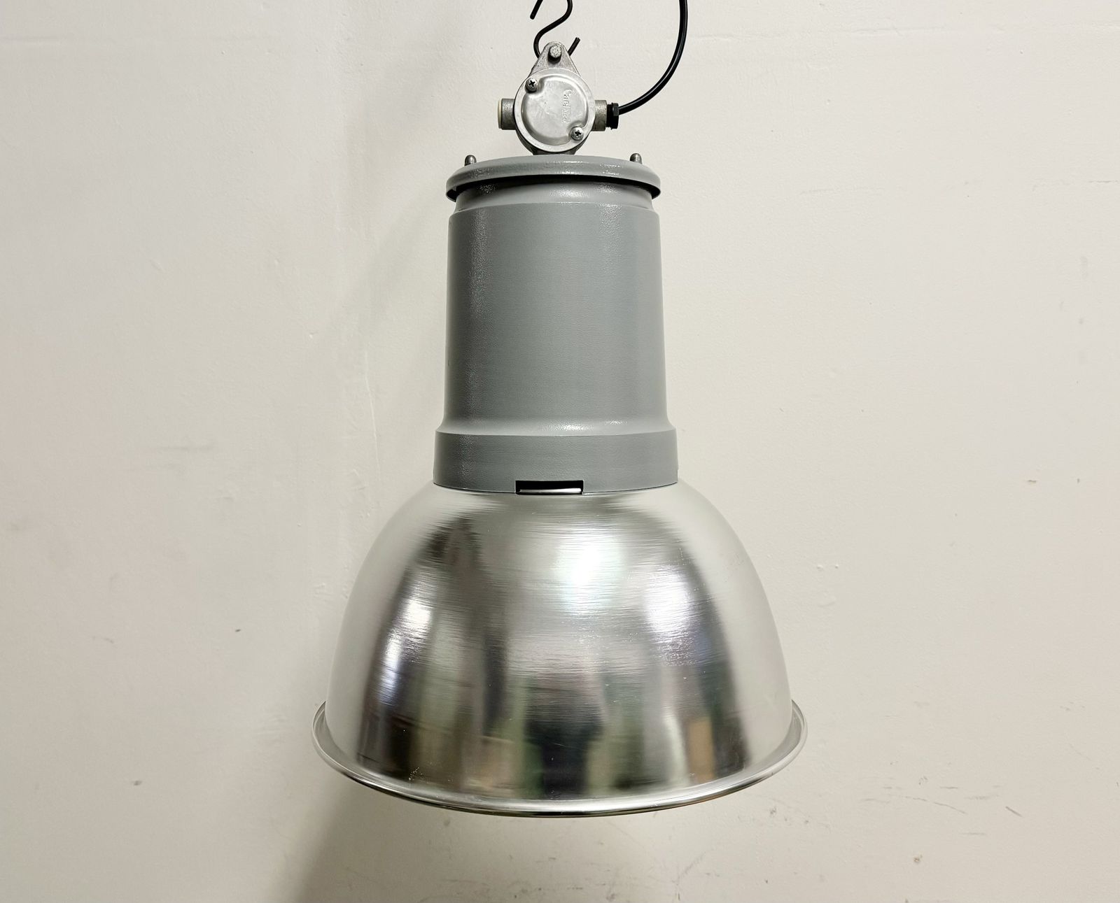Industrial Italian Aluminium Pendant Lamp From Fael Luce, 1970s photo vintage