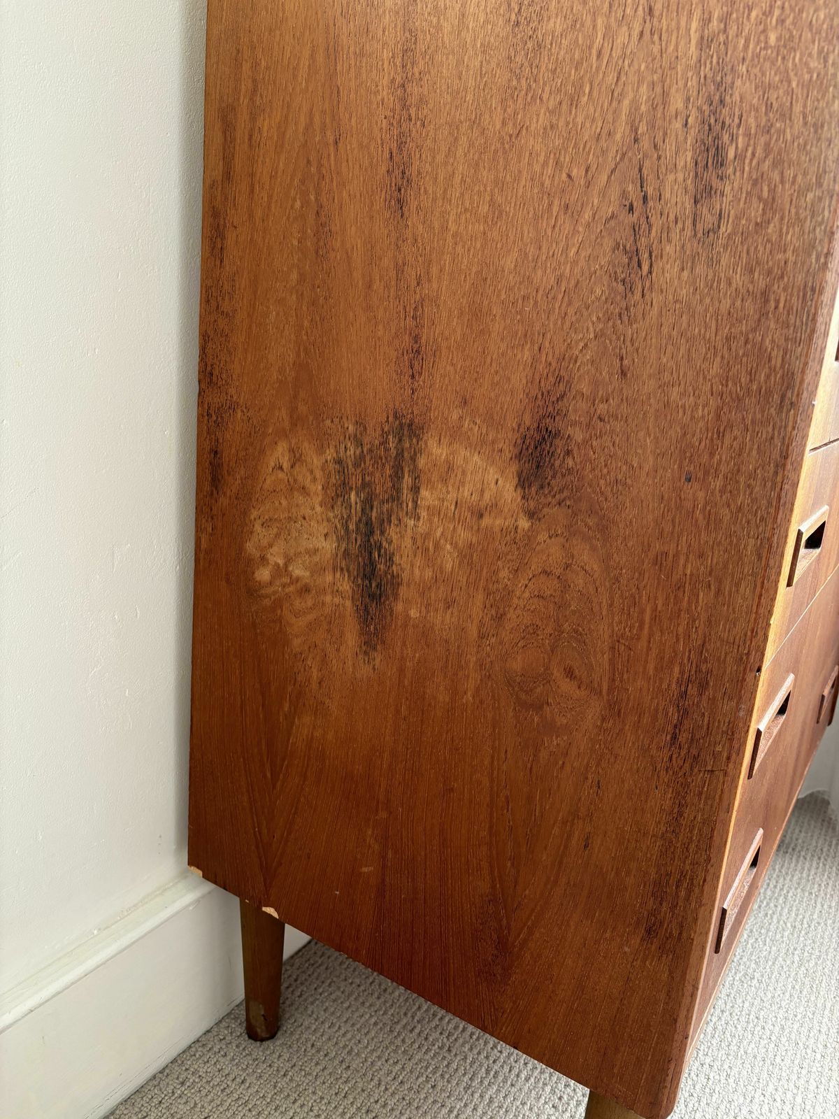 Danish Teak Tallboy Bedroom Chest Of 6 Drawers By Westergaard photo for sale