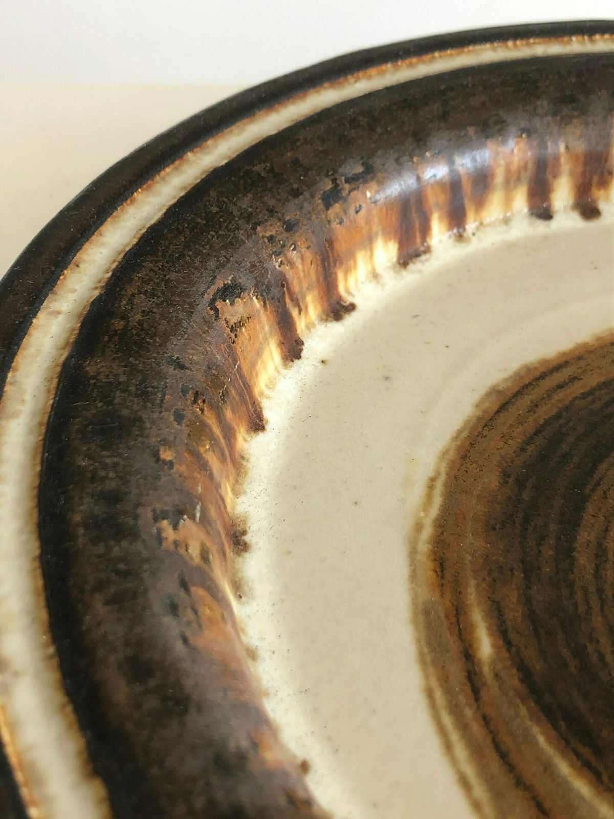 Danish Mid Century Axella Design Original Fine Art Stone Ware Studio Platter With Organic Assymetic Pattern In Strong Colors photo buy