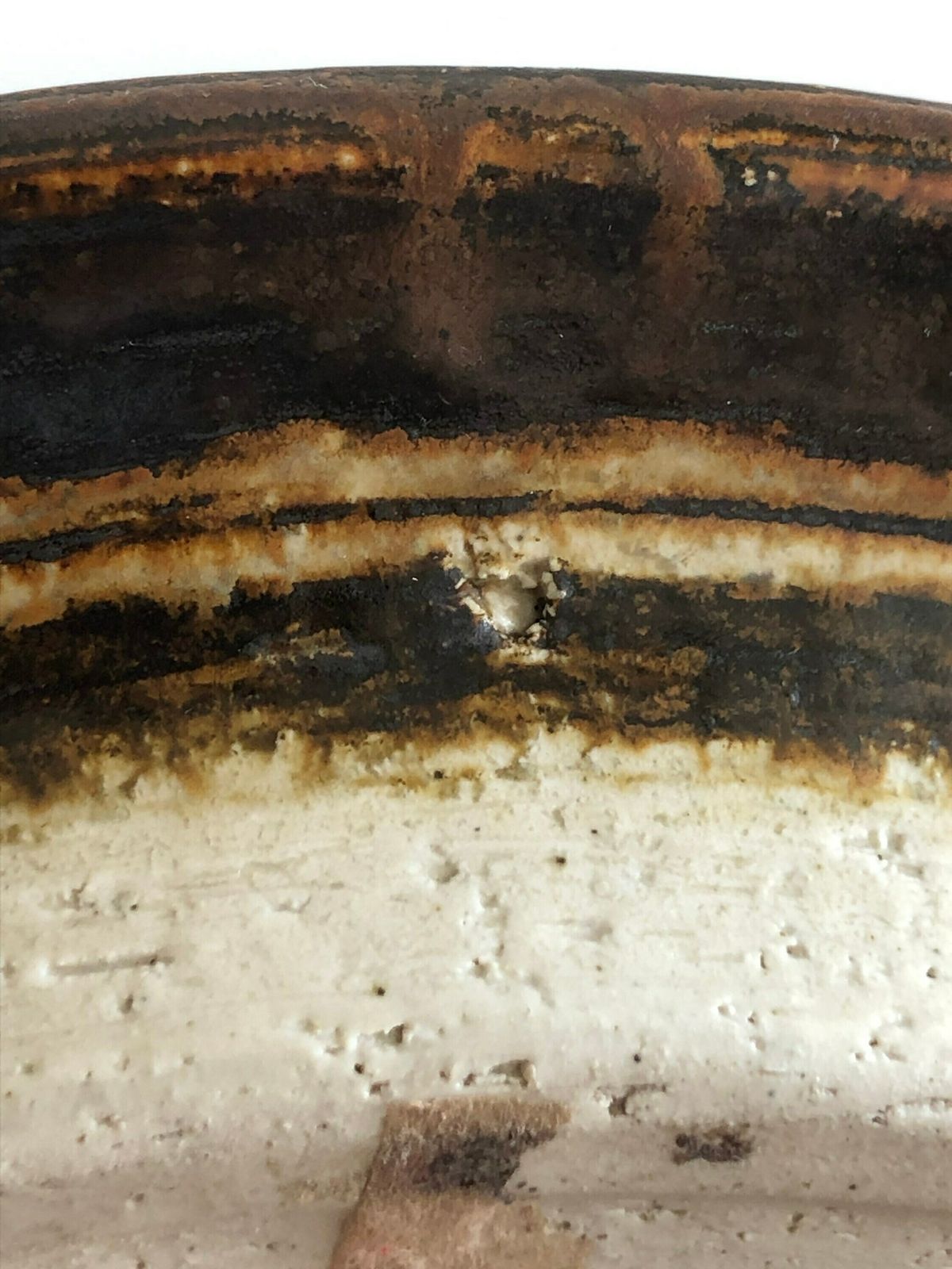 photo for sale Danish Mid Century Axella Design Original Fine Art Stone Ware Studio Platter With Organic Assymetic Pattern In Strong Colors